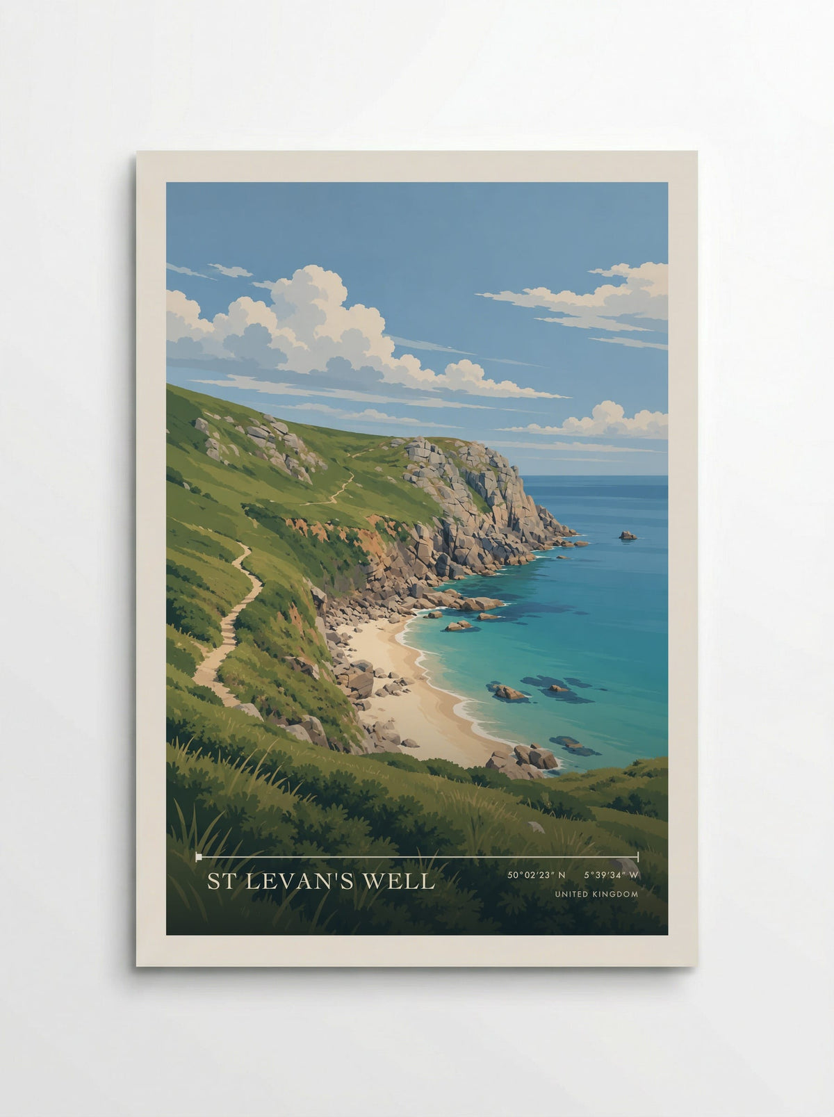 St Levan's Well | Travel Poster - Poster