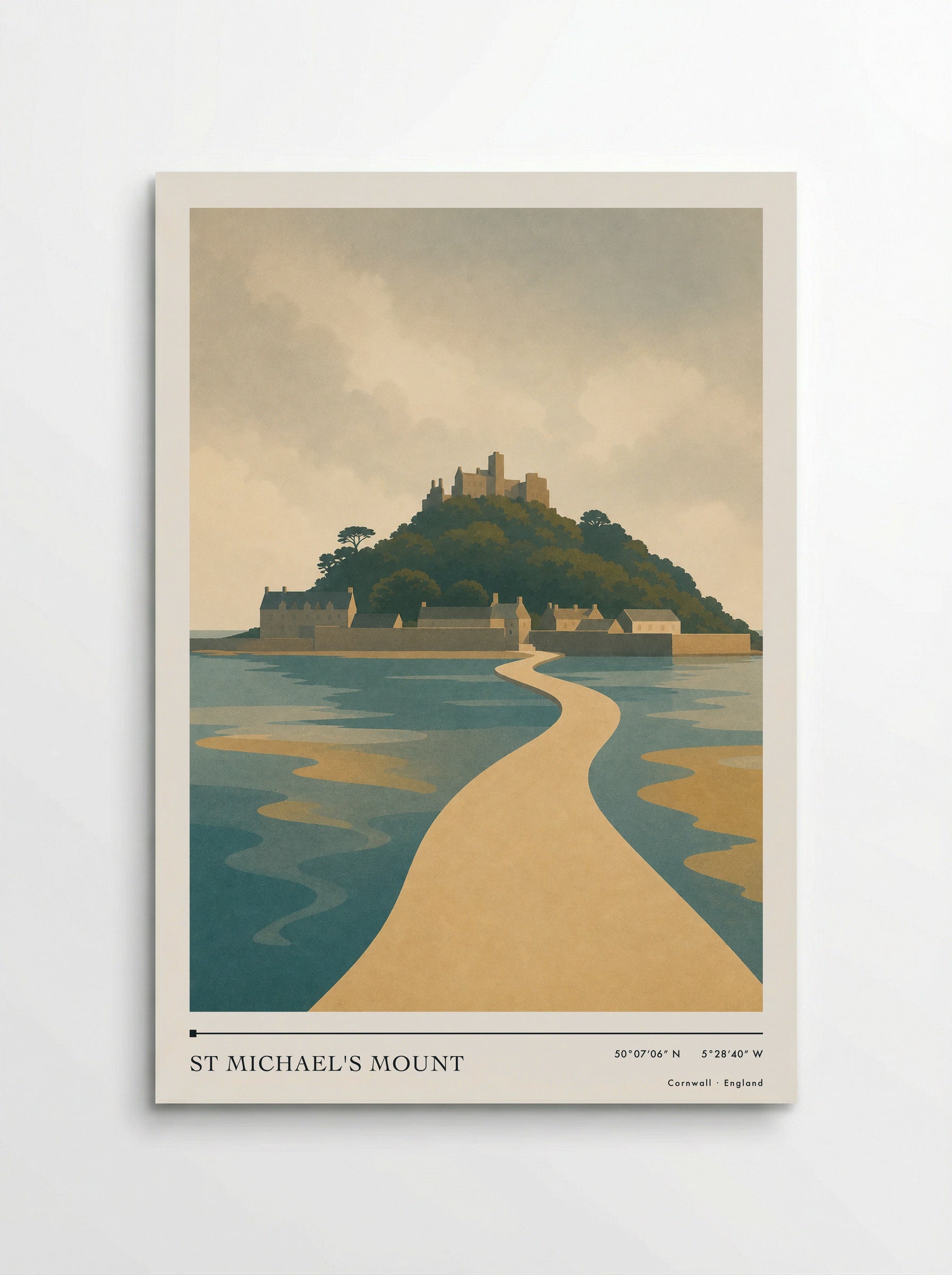 St Michael's Mount Travel Poster Artwork - Poster