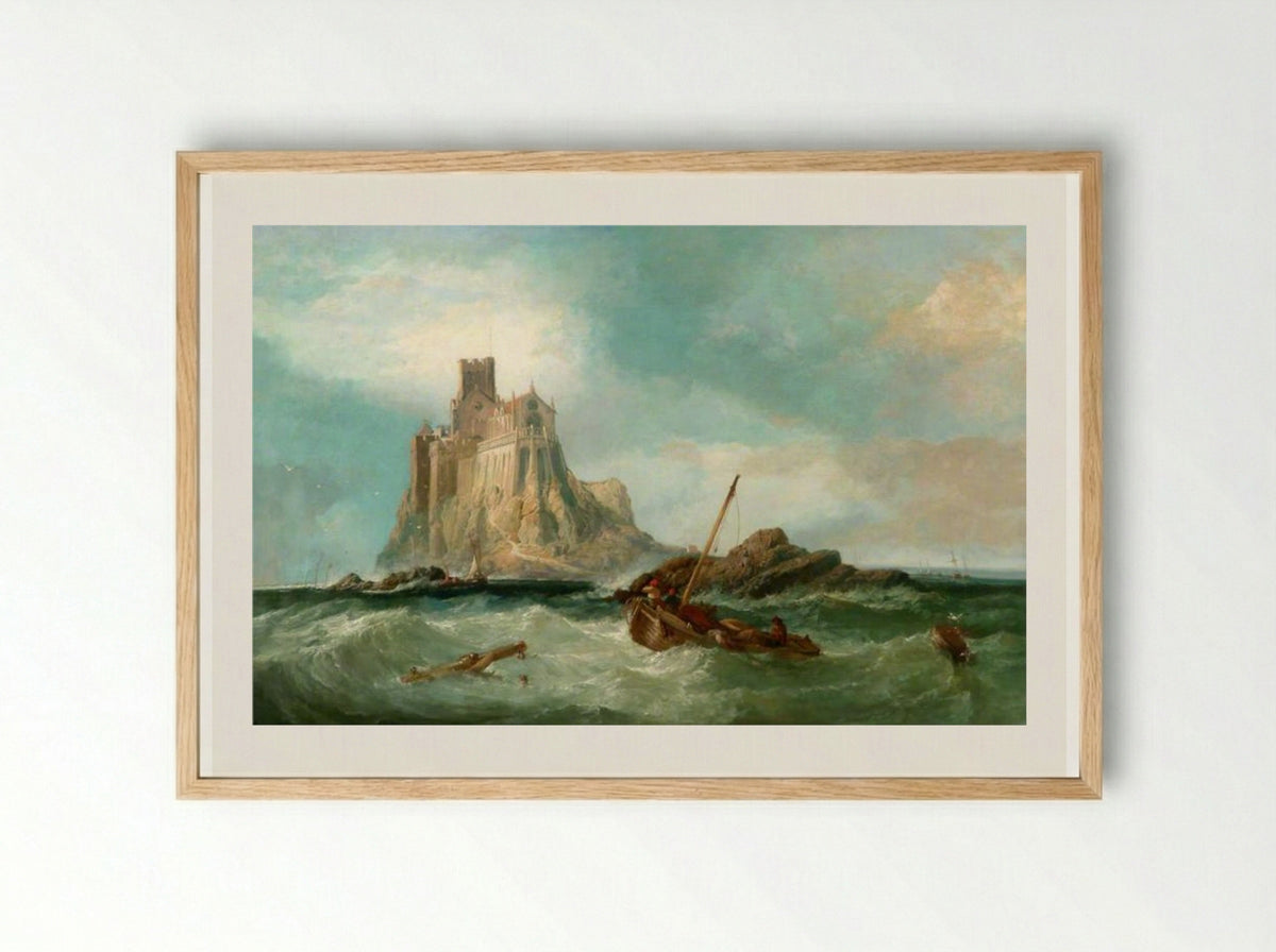 St Michael's Mount - James Webb - Framed Print Wood