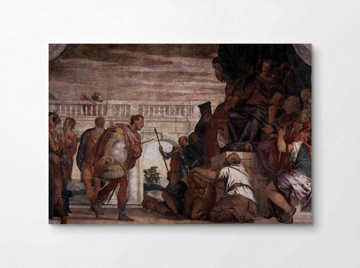 St Sebastian Reproving Diocletian - Paolo Veronese - Poster