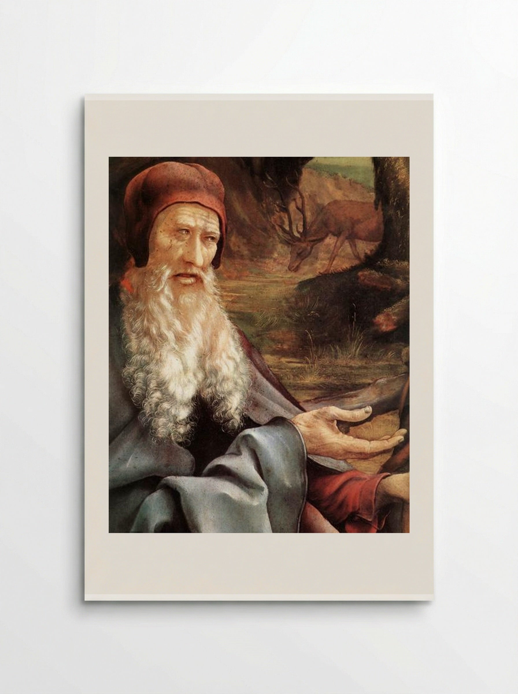 St. Anthony Visiting St. Paul the Hermit in the Desert - Matthias Grünewald - Poster