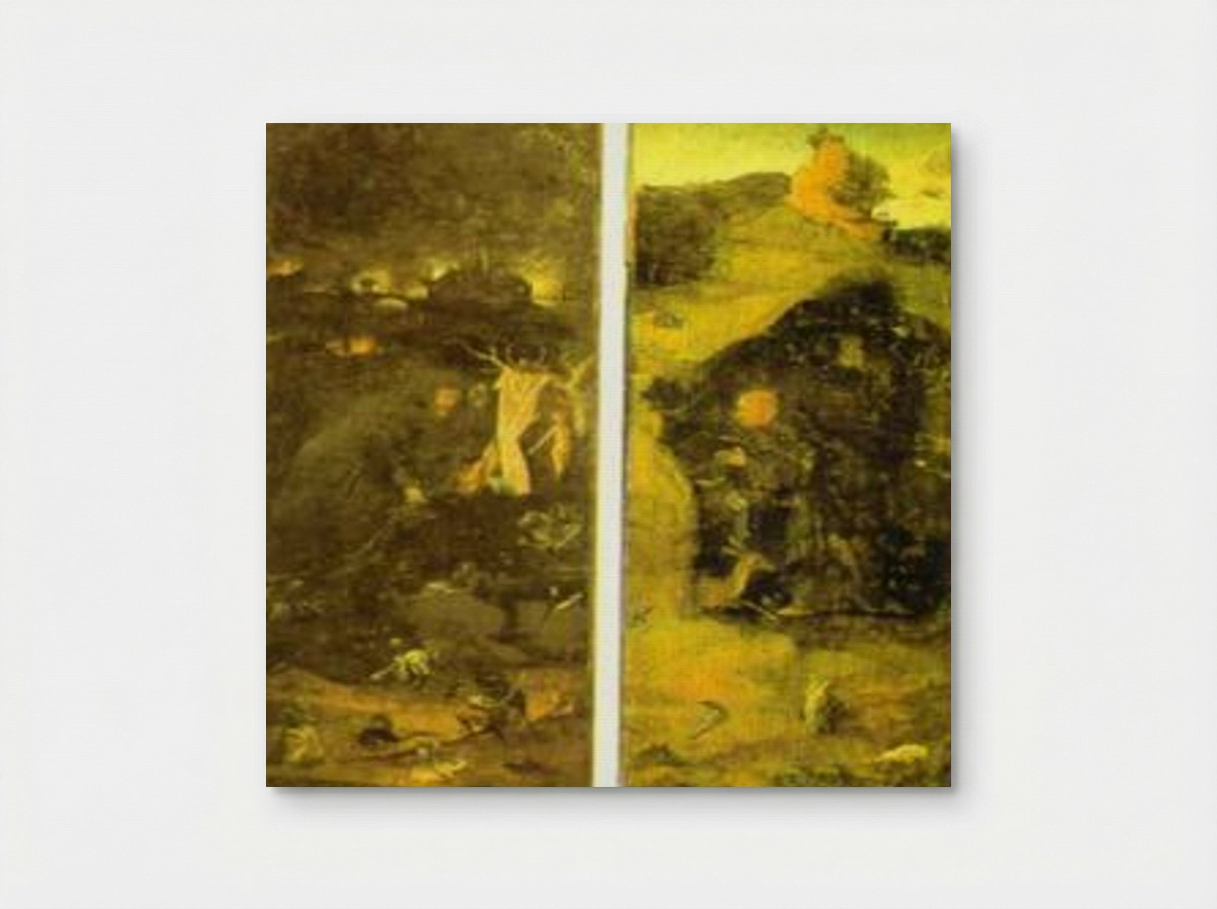 St. Anthony and St. Giles - Hieronymus Bosch - Poster