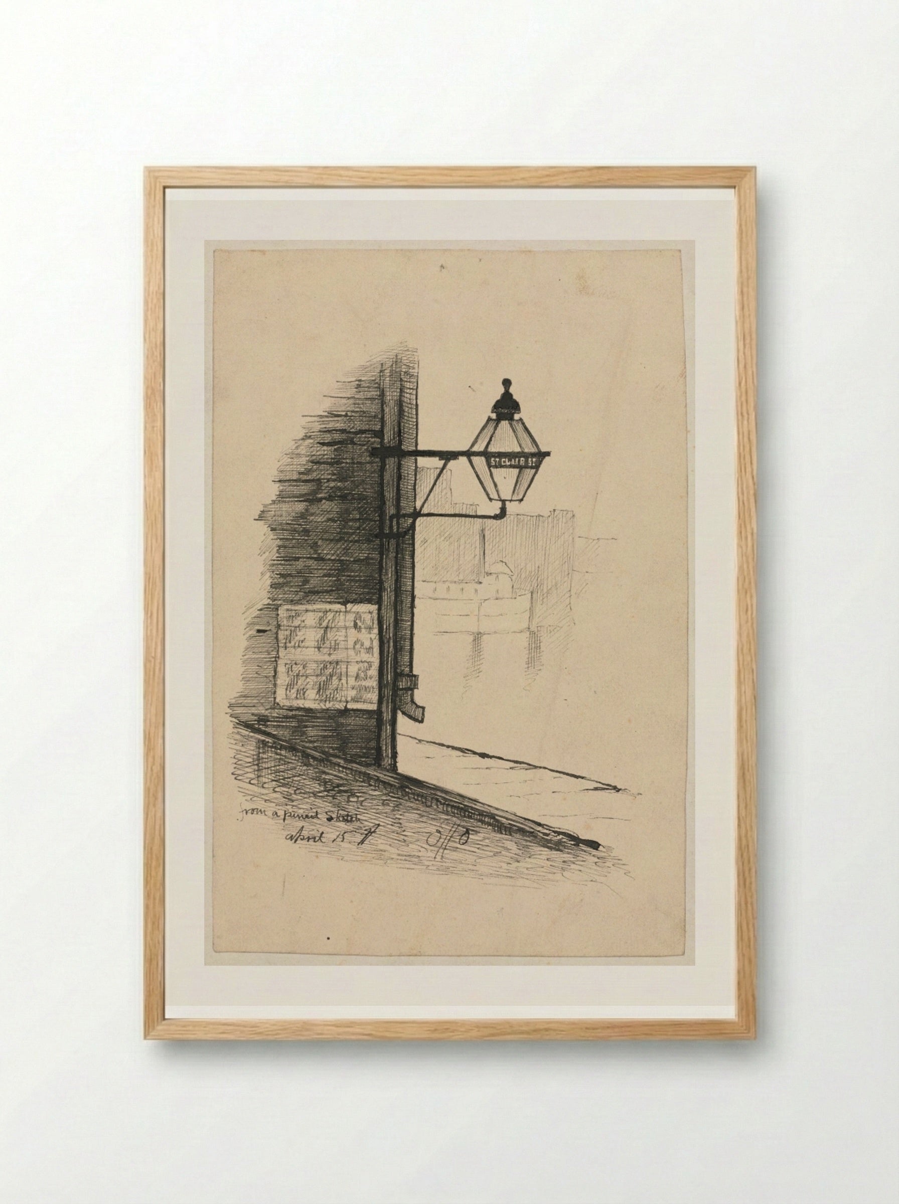 St. Clair Street, Cleveland - Otto H. Bacher - Framed Print Wood