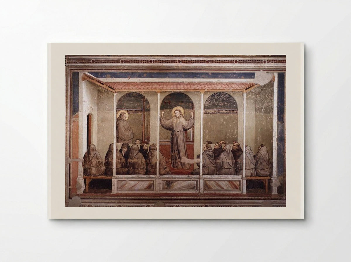 St. Francis Appears to St. Anthony in Arles - Giotto di Bondone - Poster
