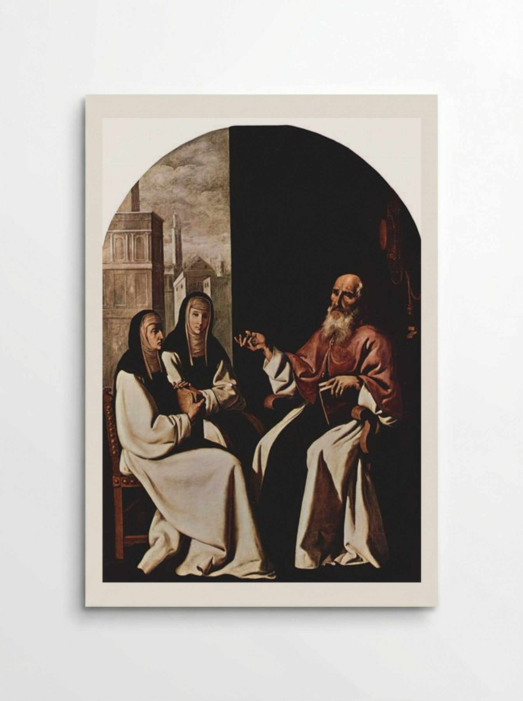 St. Jerome with St. Paula and St. Eustochium - Francisco de Zurbarán - Poster