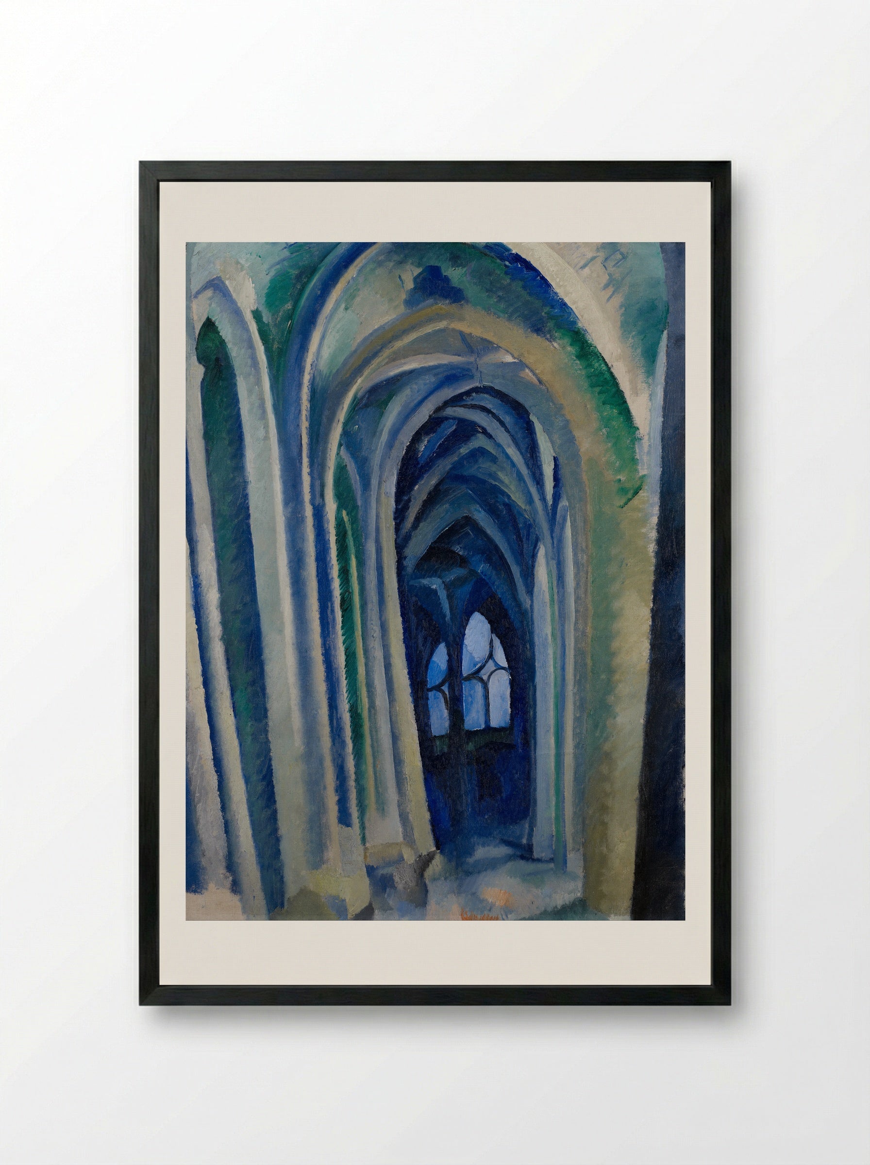 St. Severin, No. 3 - Robert Delaunay - Framed Print Black