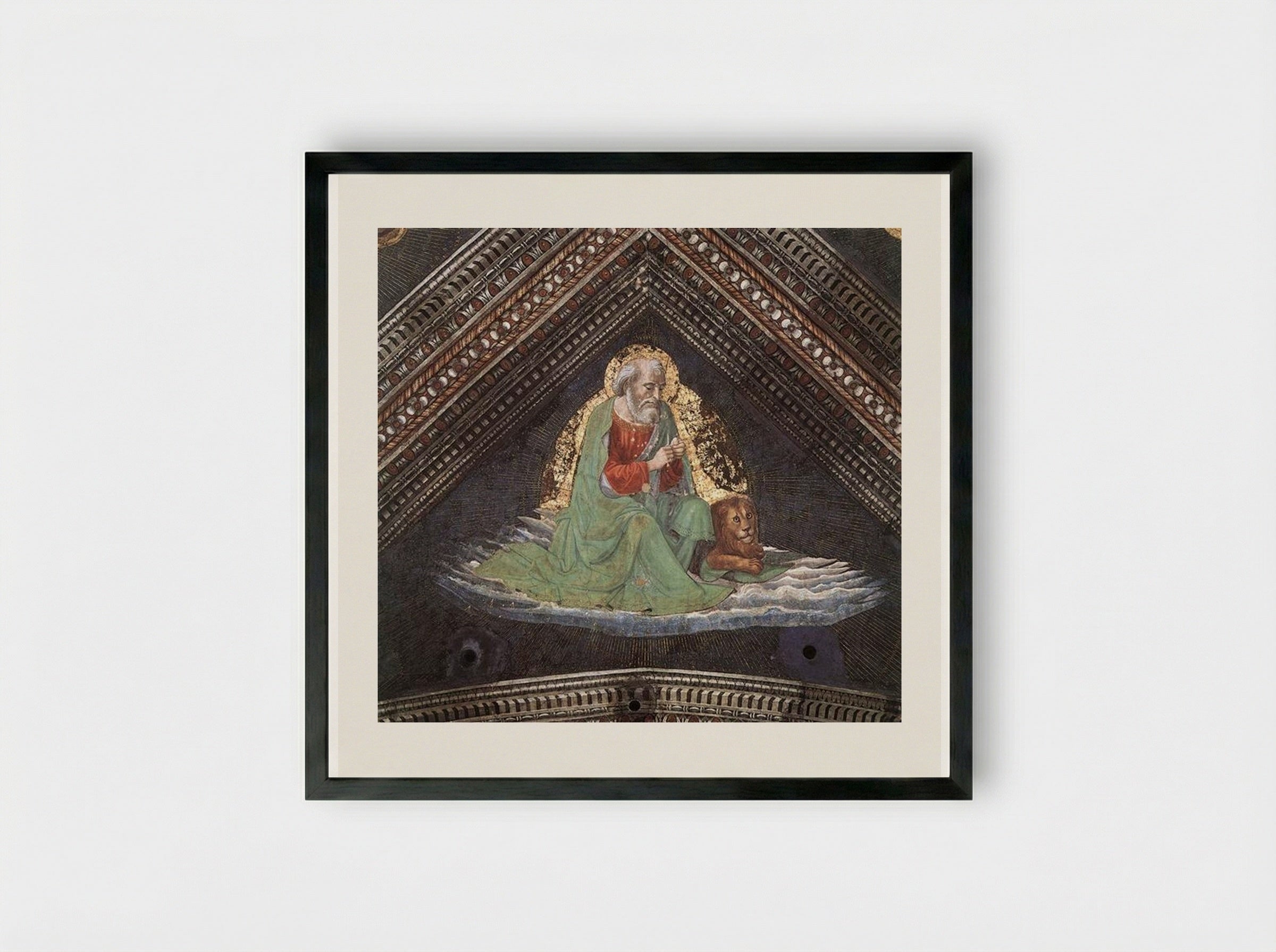 St. Mark the Evangelist - Domenico Ghirlandaio - Framed Print Black