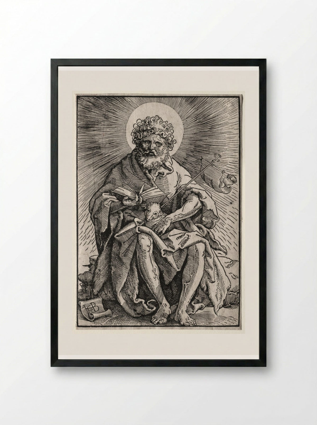 St. John the Baptist - Hans Baldung - Framed Print Black