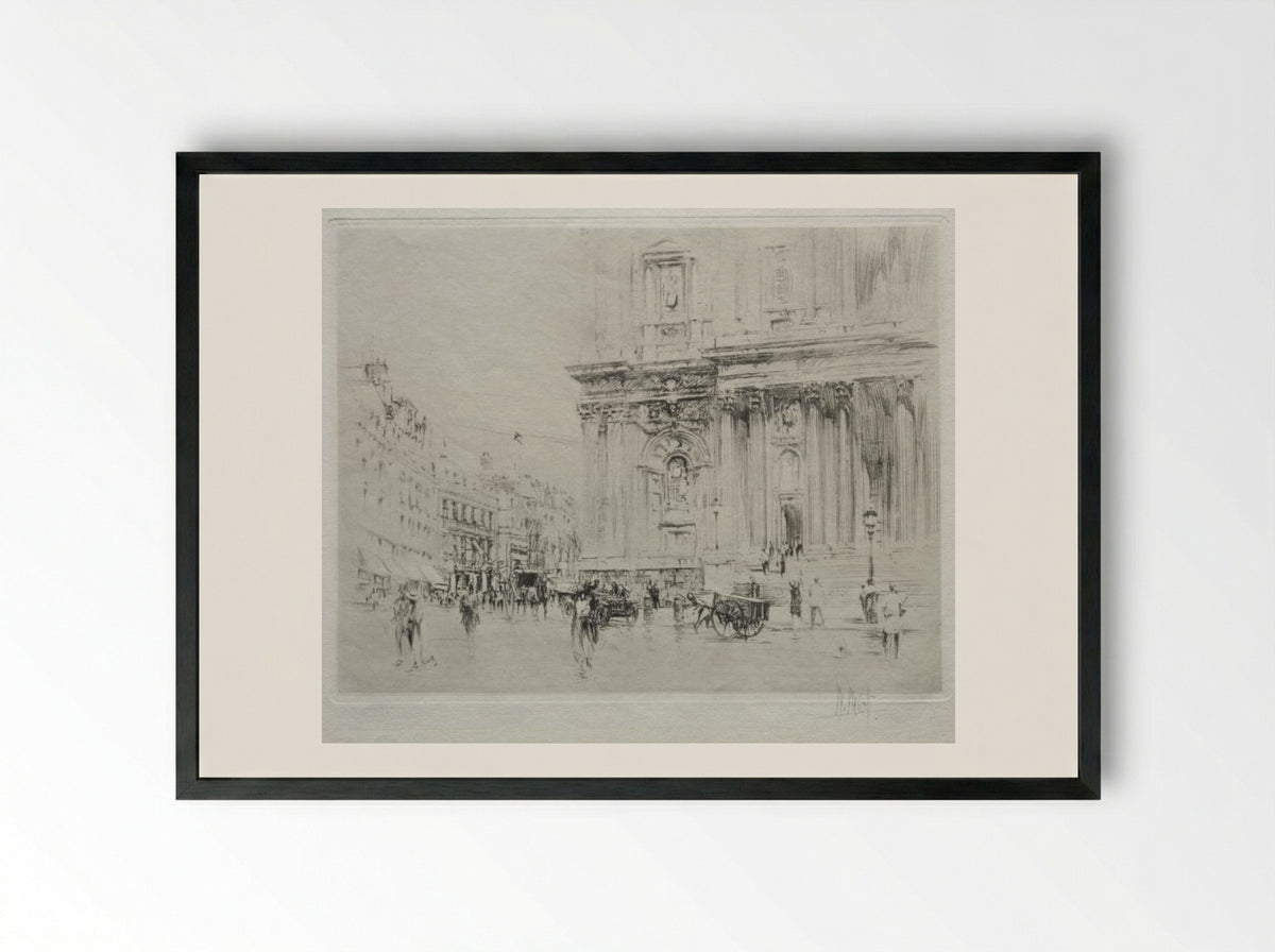 St. Paul's, London - William Walcot - Framed Print Black