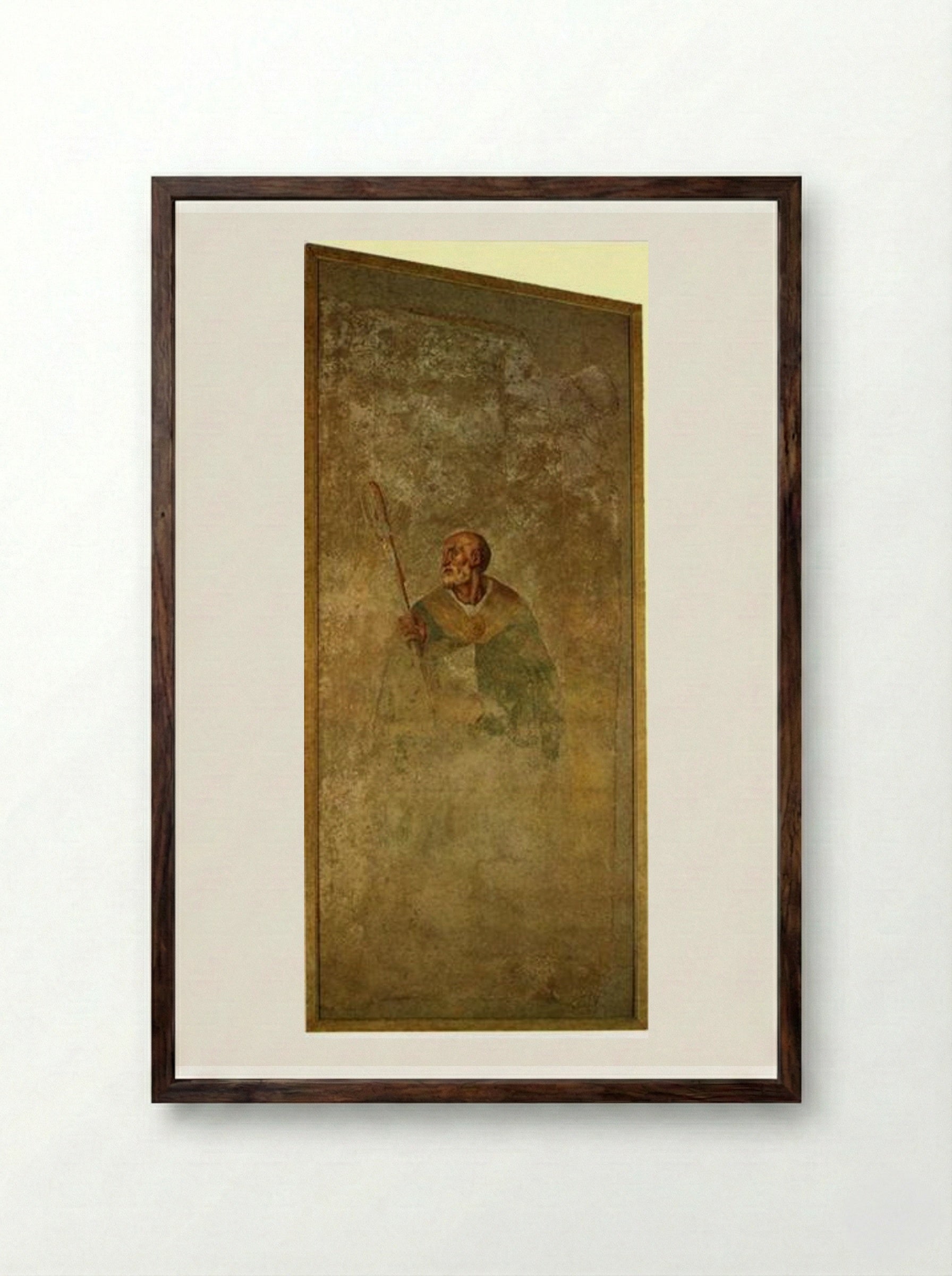 St. Julian - Jacopo Pontormo - Framed Print Dark Wood