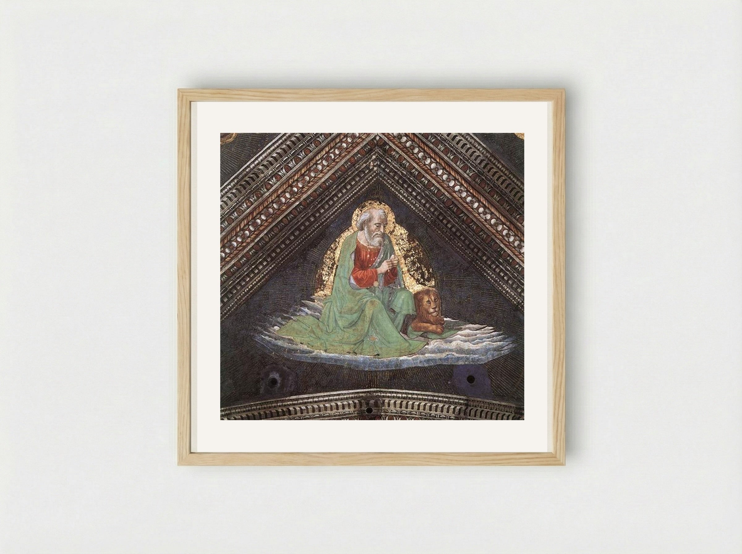 St. Mark the Evangelist - Domenico Ghirlandaio - Framed Print Wood