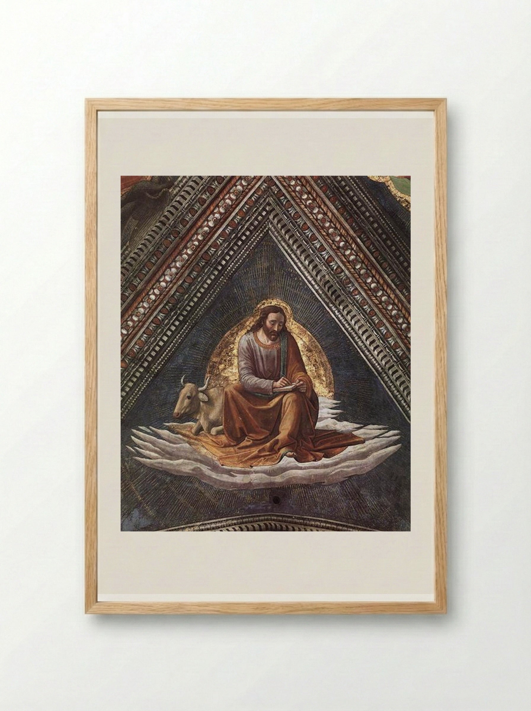 St. Luke - Domenico Ghirlandaio - Framed Print Wood