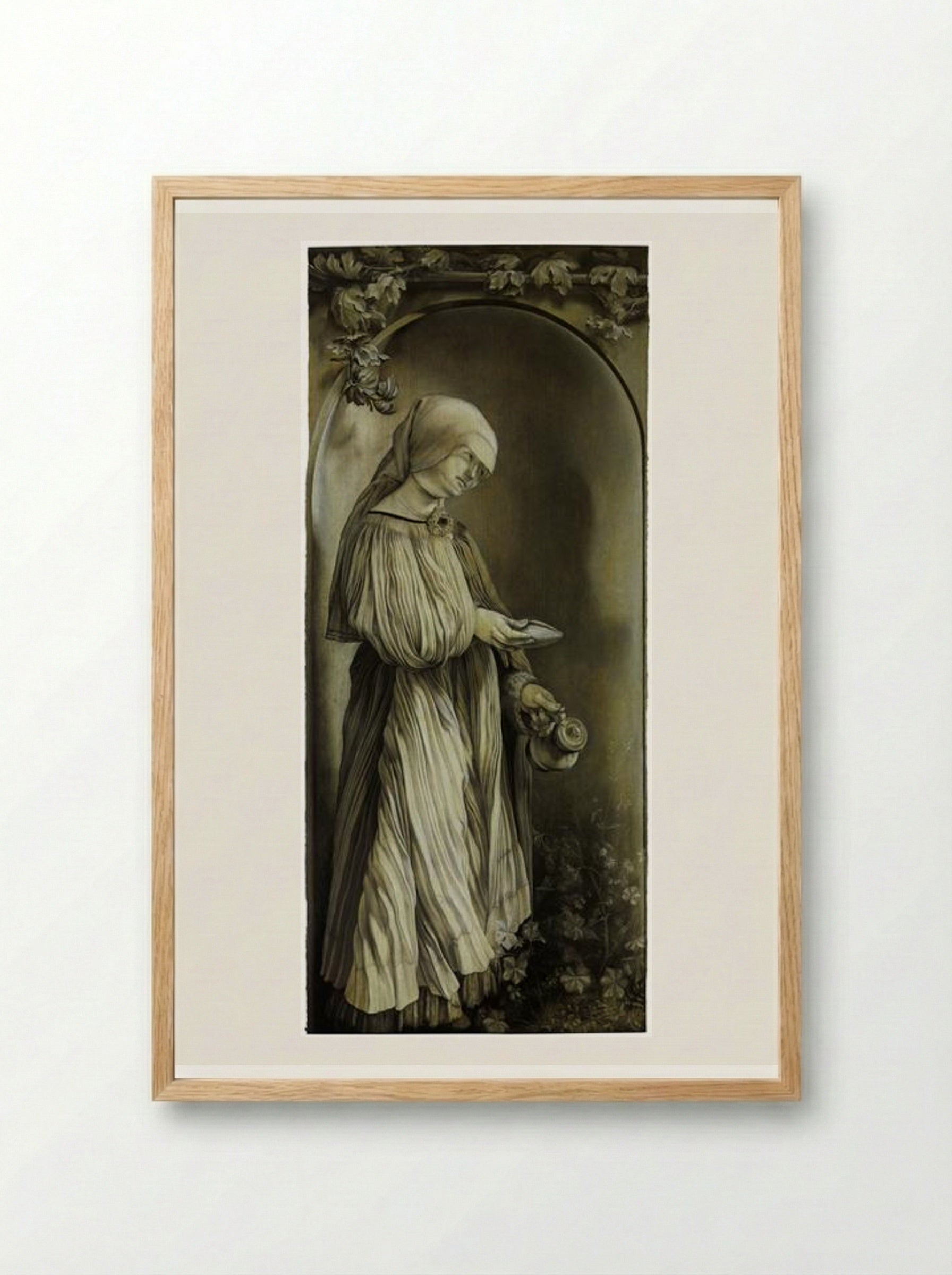 St. Elizabeth of Hungary - Matthias Grünewald - Framed Print Wood