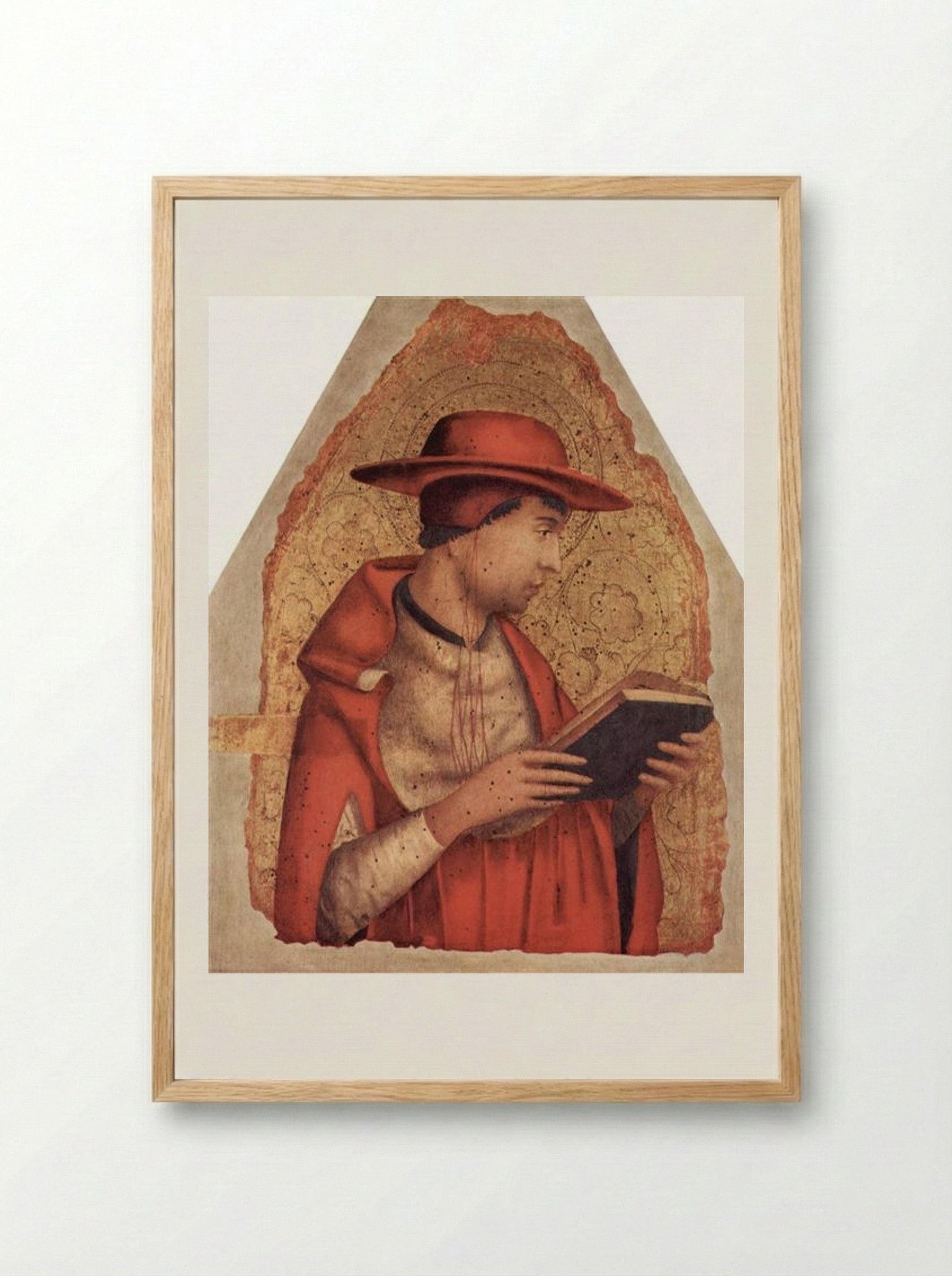 St. Jerome - Antonello da Messina - Framed Print Wood