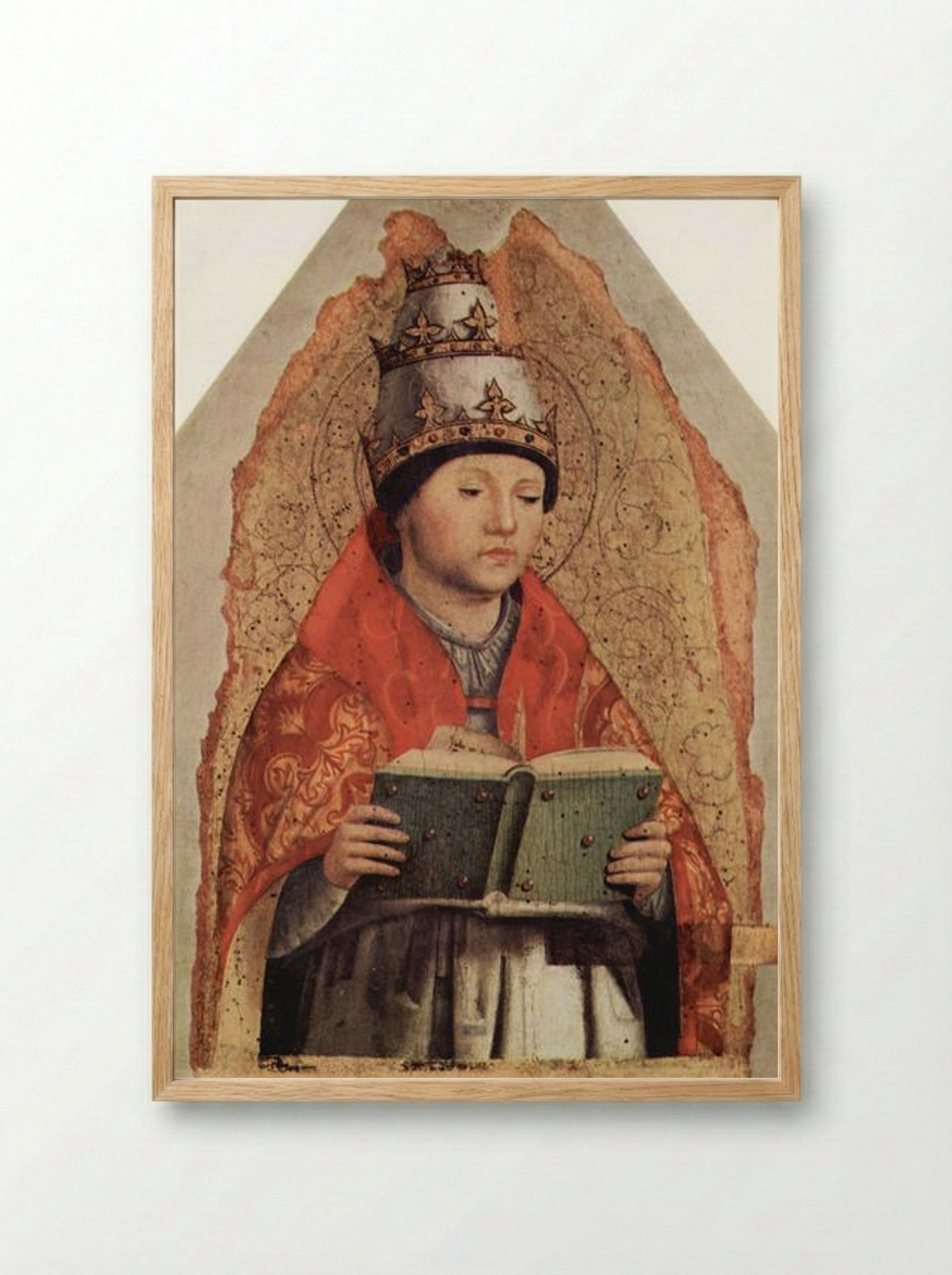 St. Gregory - Antonello da Messina - Framed Print Wood