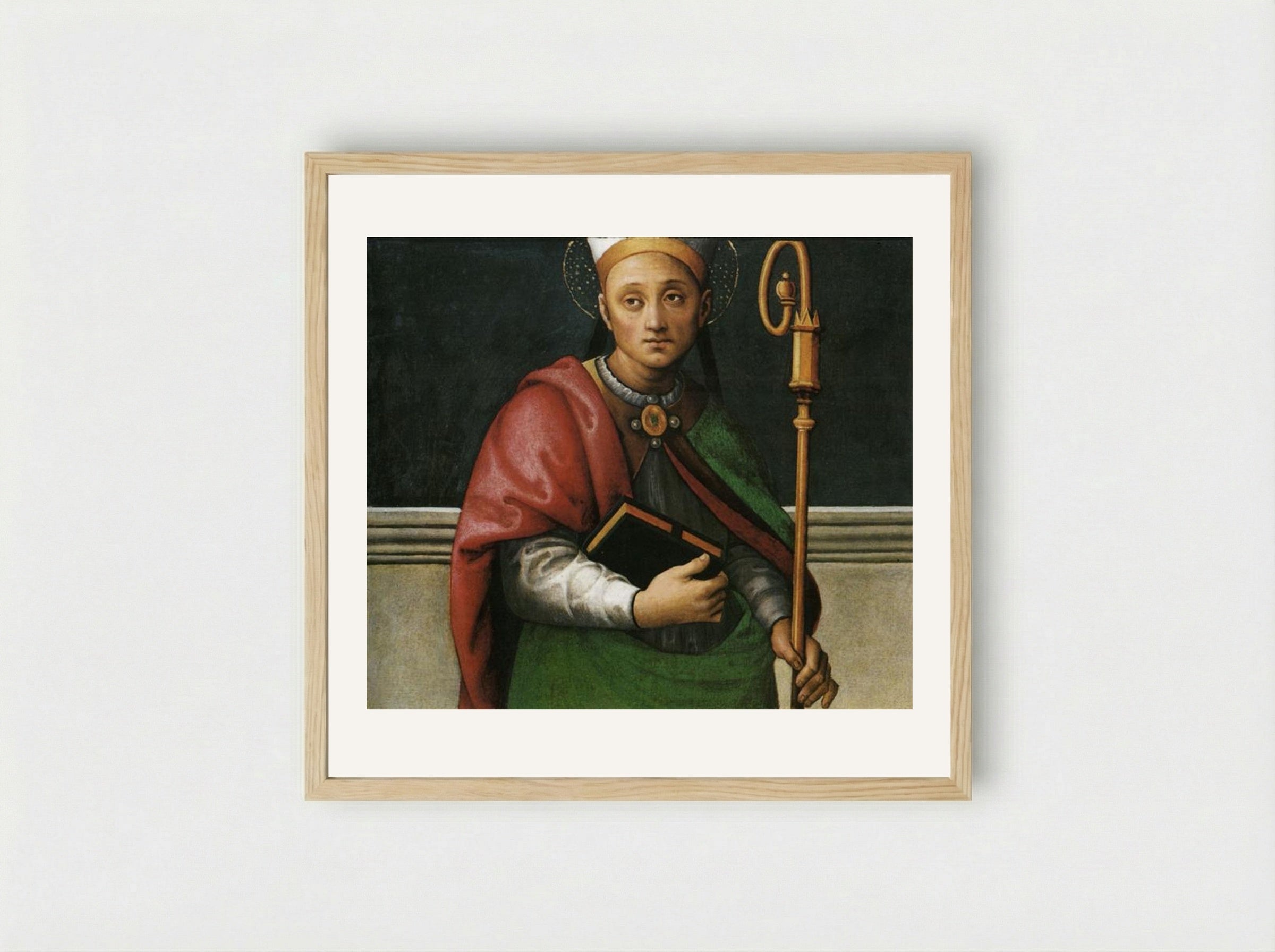 St. Ercolano - Pietro Perugino - Framed Print Wood