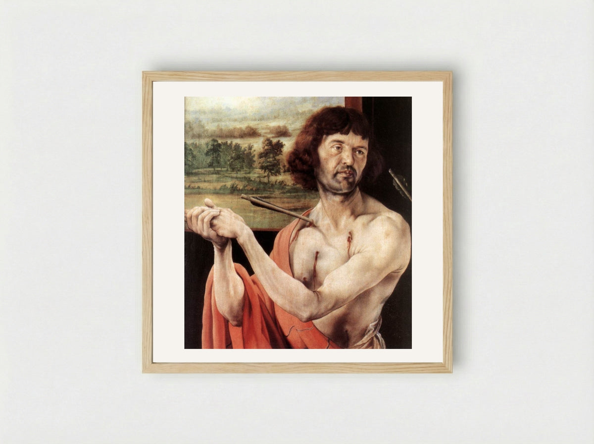 St. Sebastian - Matthias Grünewald - Framed Print Wood