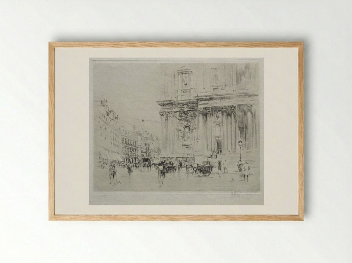 St. Paul's, London - William Walcot - Framed Print Wood