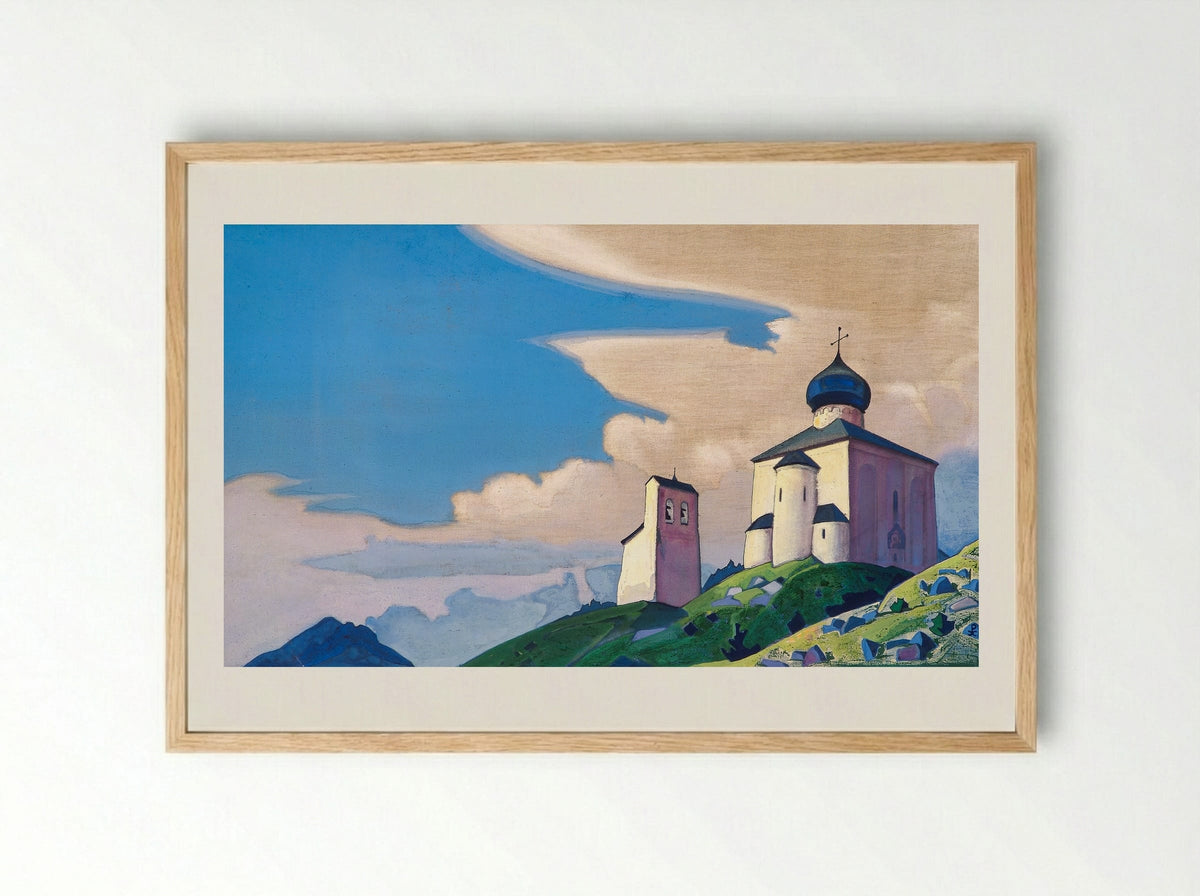 St. Sergius Hermitage - Nicholas Roerich - Framed Print Wood