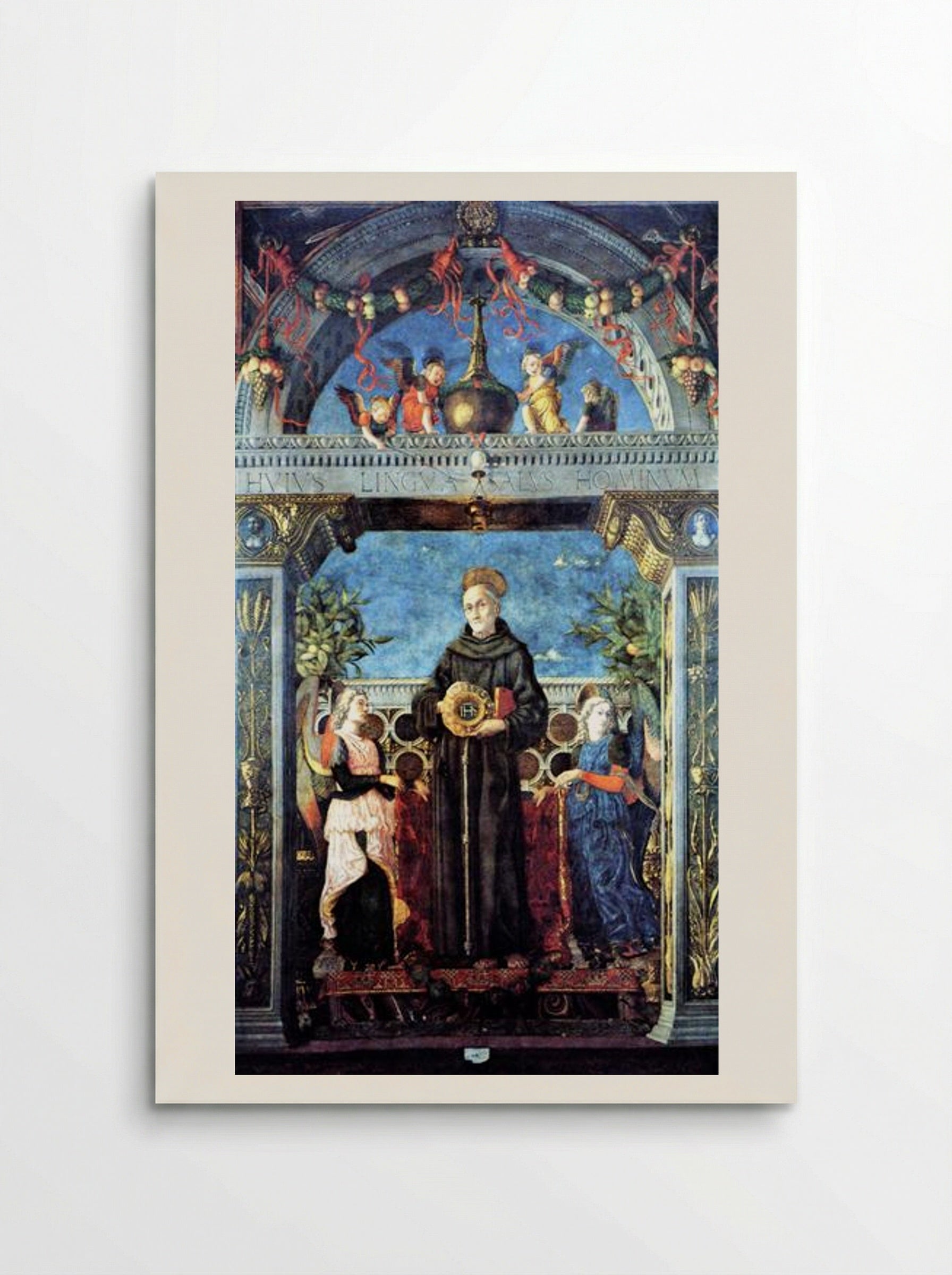 St. Bernardine of Siena with the Angels - Andrea Mantegna - Poster