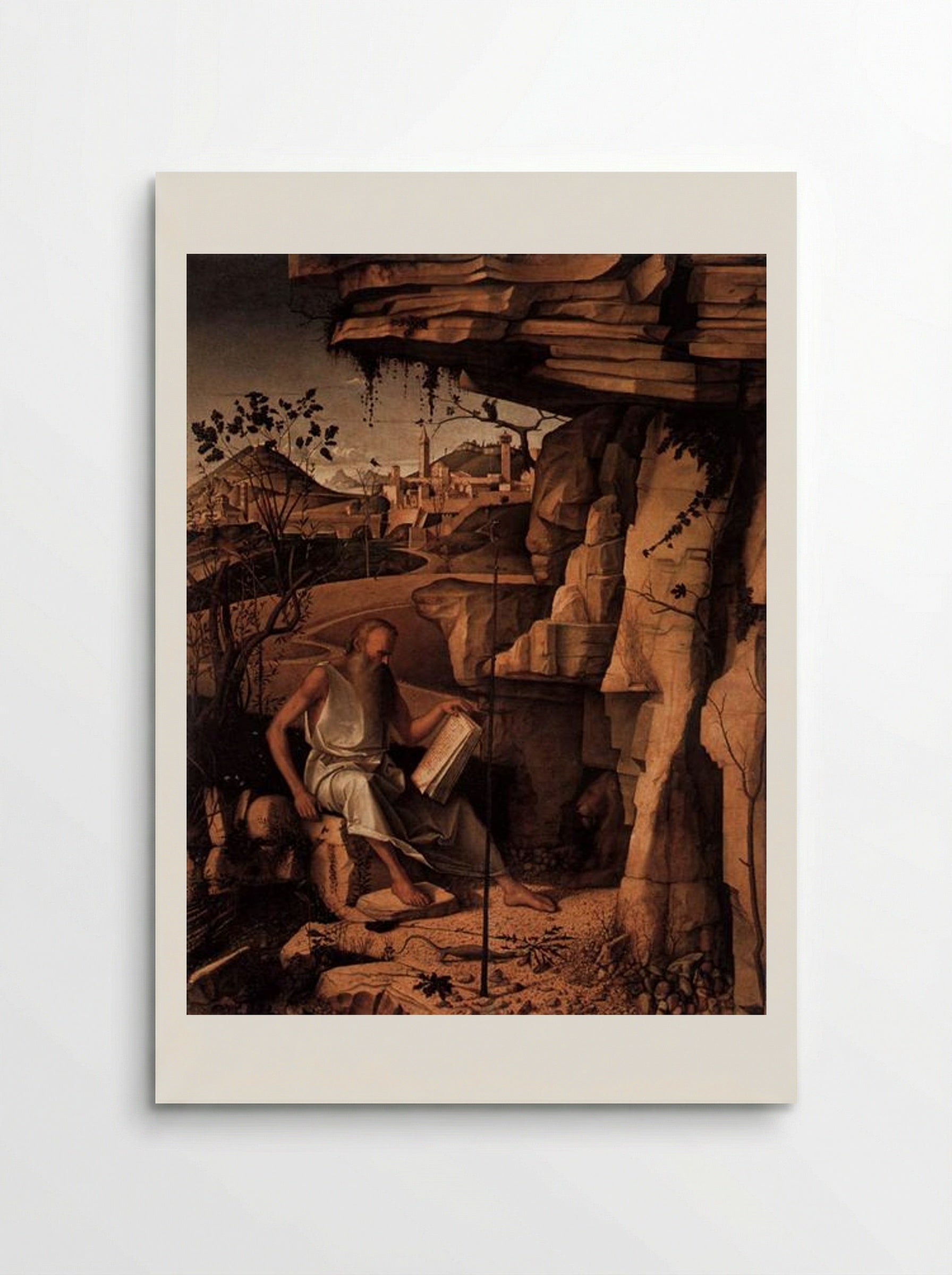 St. Jerome in the Desert - Giovanni Bellini - Poster