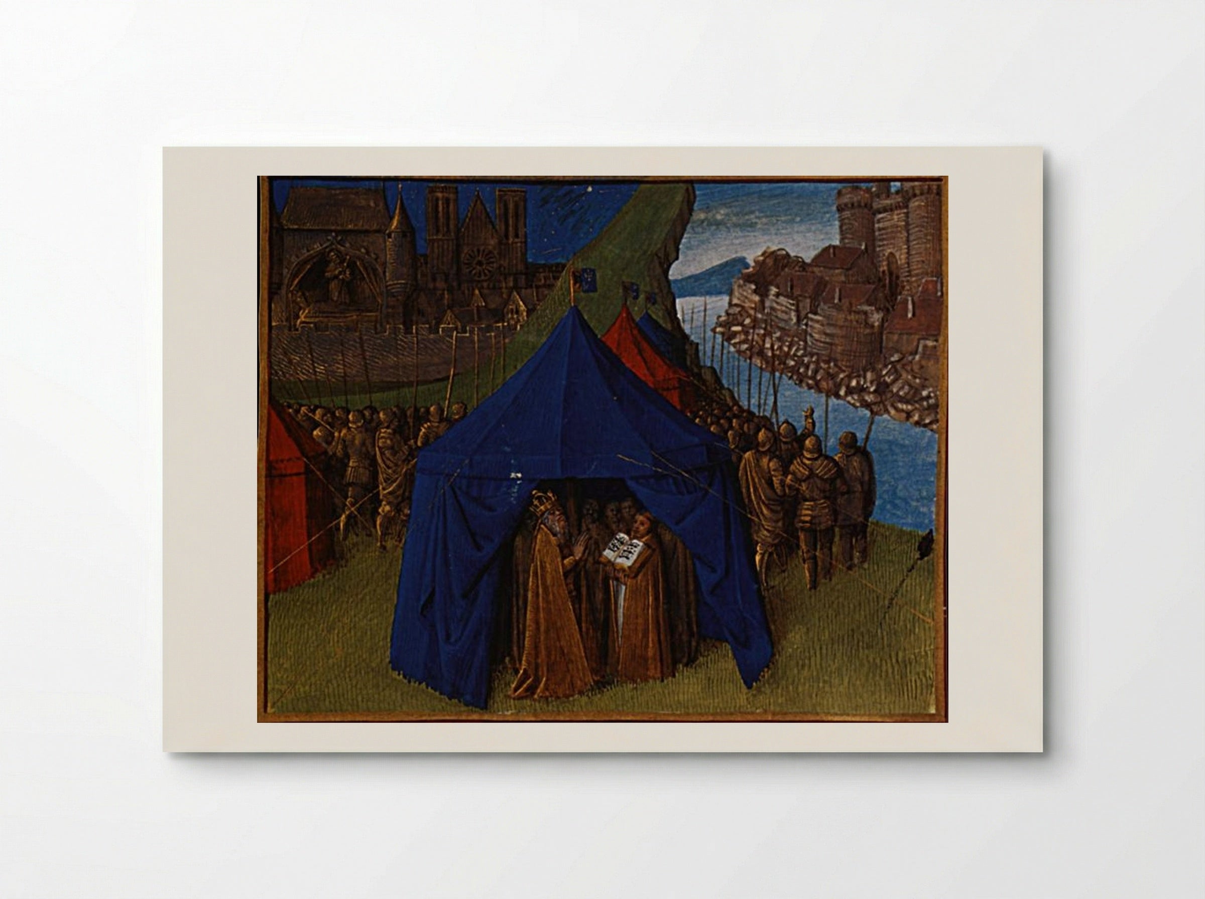 St. Jacques appears to Charlemagne - Jean Fouquet - Poster