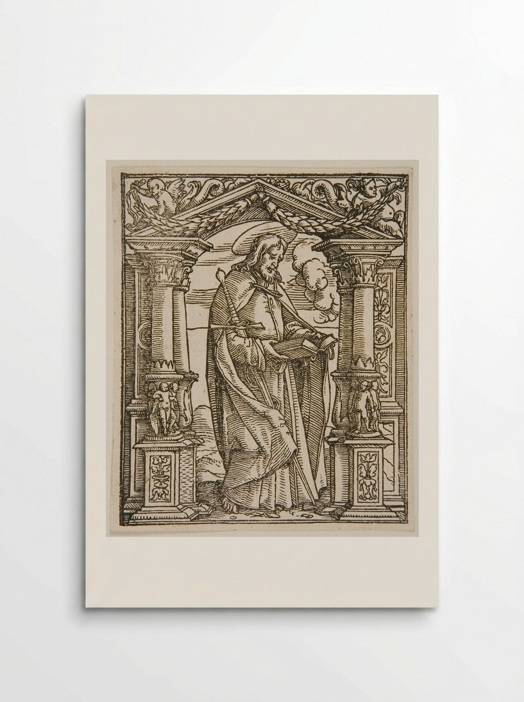 St. Paul Standing in a Niche - Hans Holbein the Younger - Poster