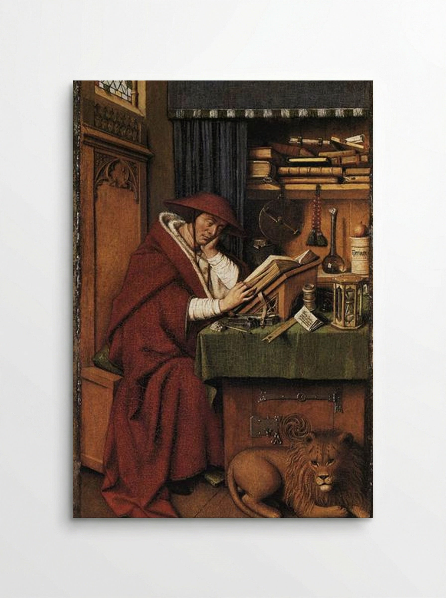 St. Jerome in his Study - Jan van Eyck - Poster