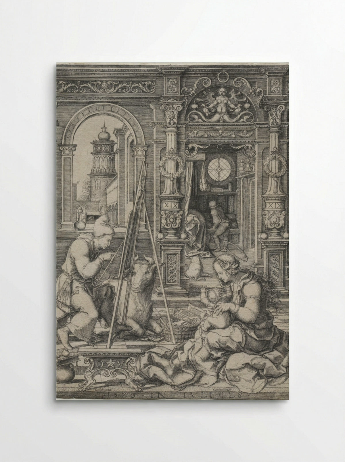 St. Luke Painting the Virgin - Dirk Vellert - Poster