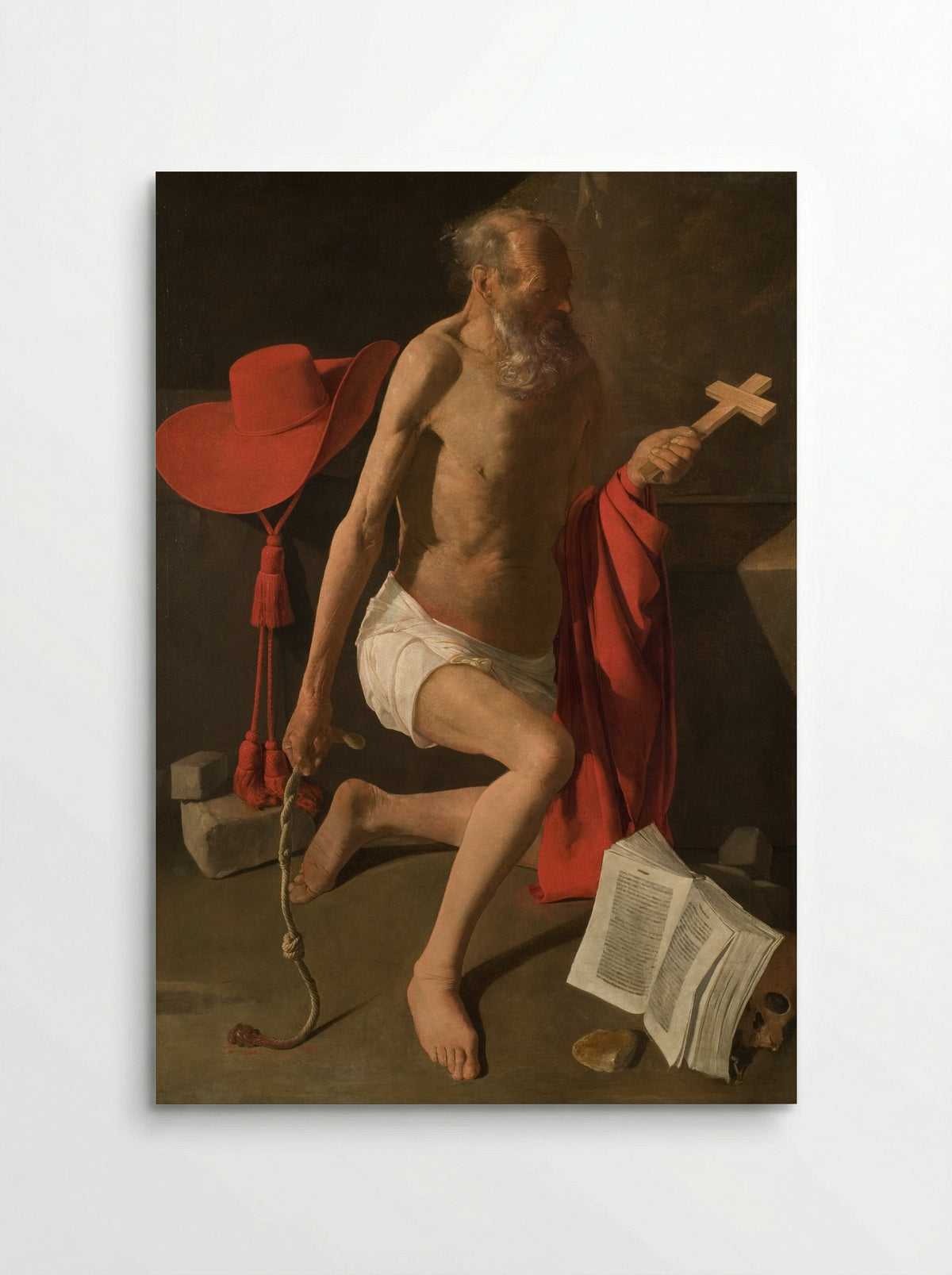 St. Jerome in Penitence - Georges de la Tour - Poster