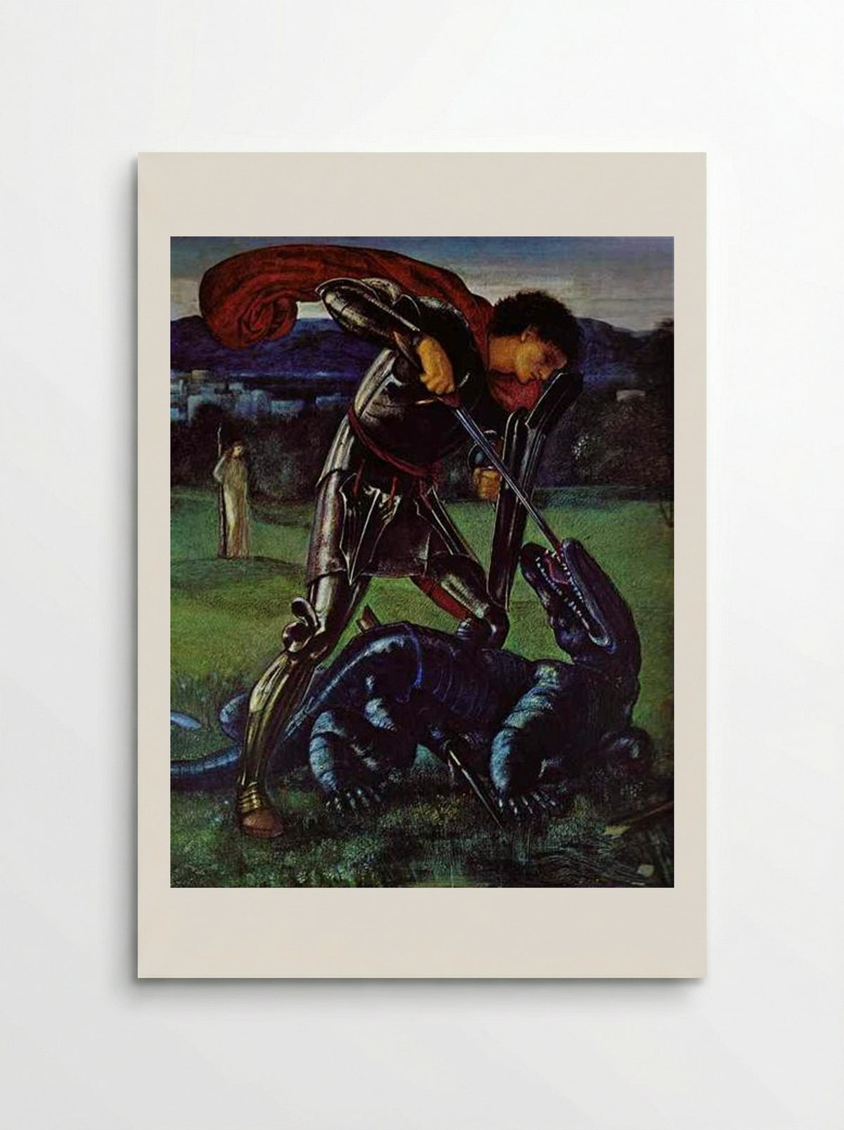 St. George and the Dragon - Edward Burne-Jones - Poster