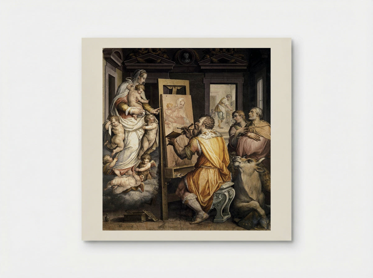 St. Luke Painting the Virgin - Giorgio Vasari - Poster