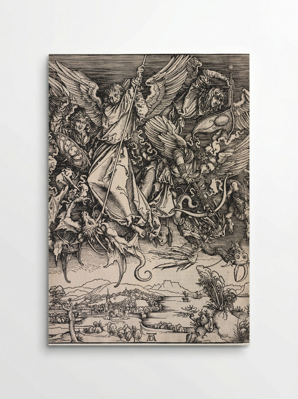 St. Michael Fighting the Dragon - Albrecht Dürer - Poster