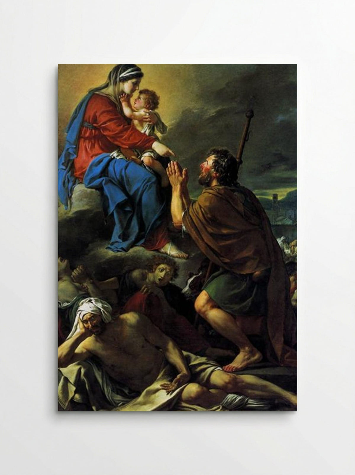 St. Roch Praying to the Virgin for an End to the Plague - Jacques-Louis David - Poster