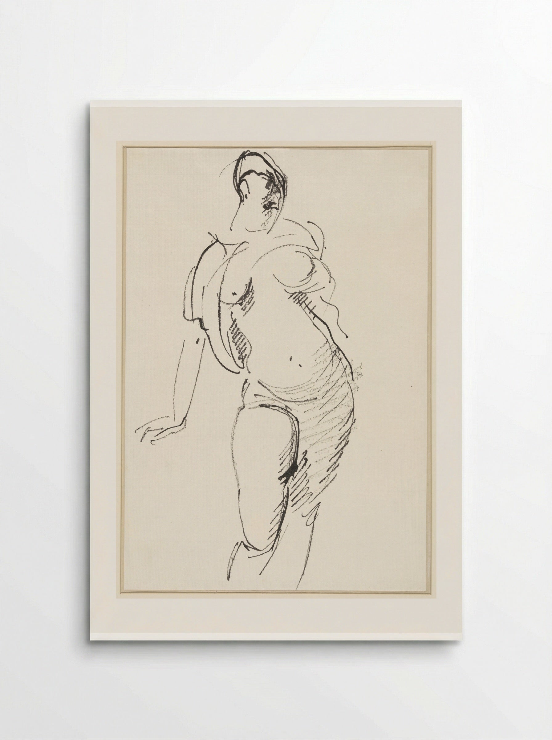 Staand vrouwelijk naakt - Rik Wouters - Poster