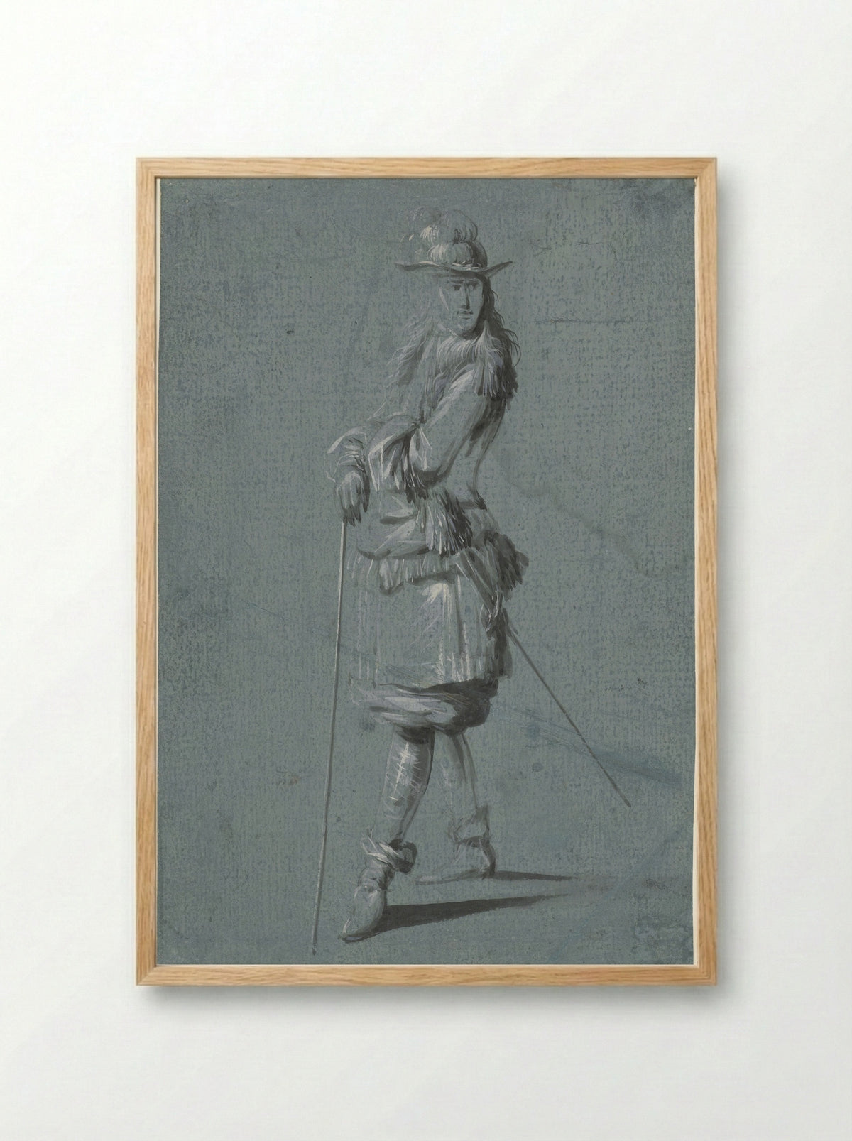 Staande Cavalier - Jacob Weyer - Framed Print Wood