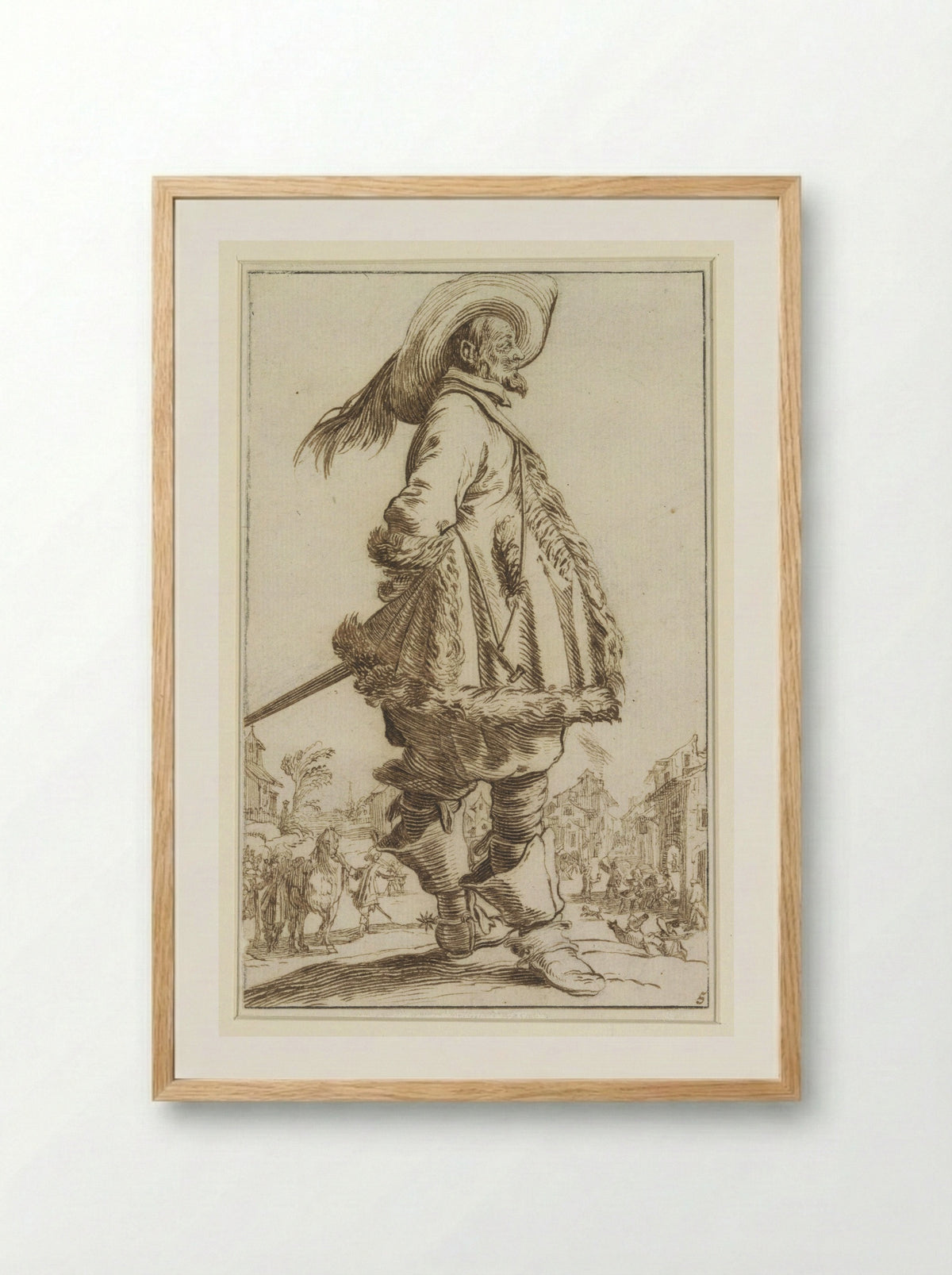 Staande cavalier, naar rechts - Antoon Overlaet - Framed Print Wood