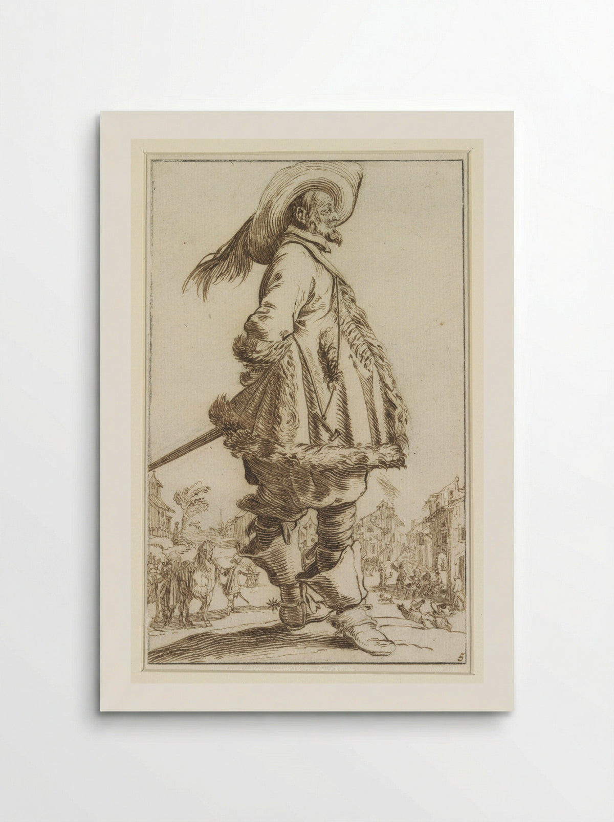 Staande cavalier, naar rechts - Antoon Overlaet - Poster