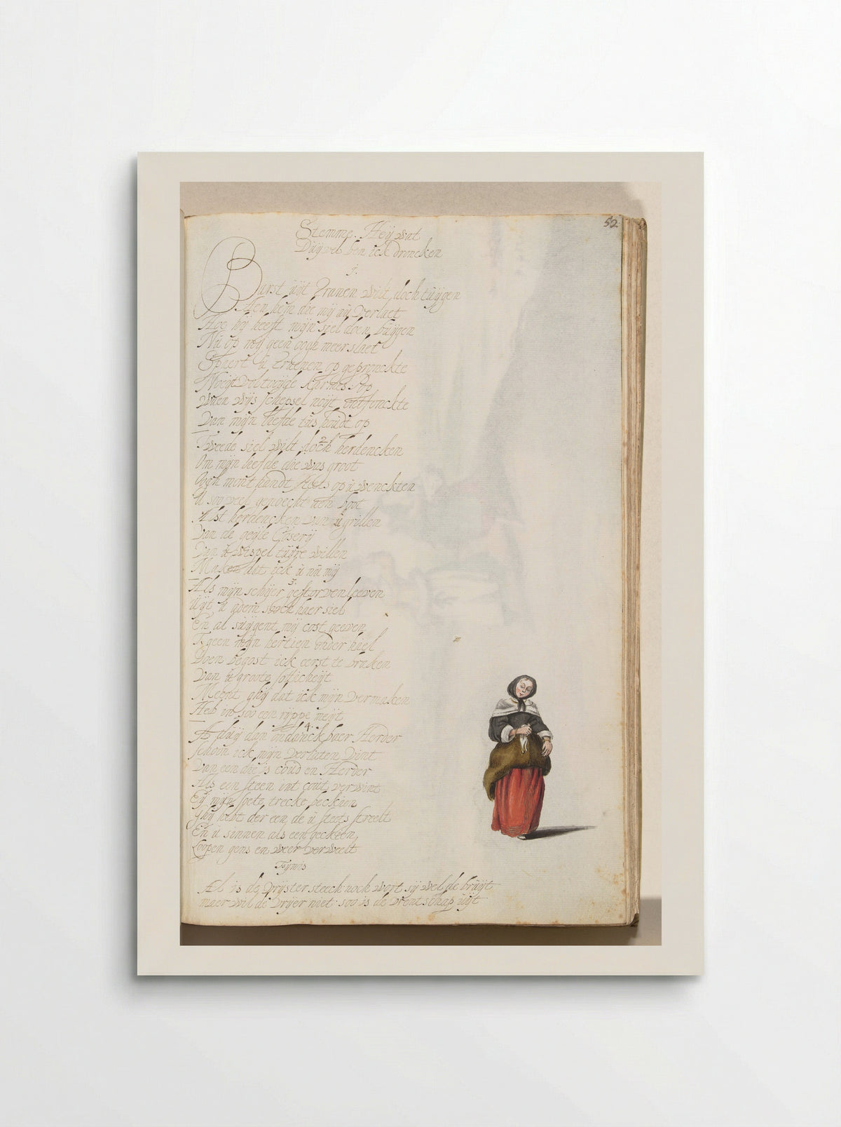 Staande dame (Standing Lady) - Gesina ter Borch - Poster