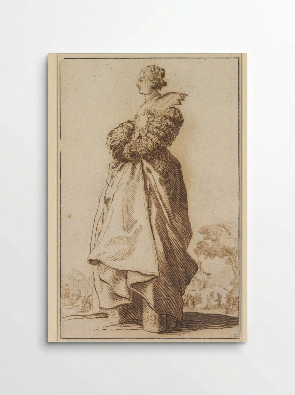 Staande dame, naar links - Antoon Overlaet - Poster