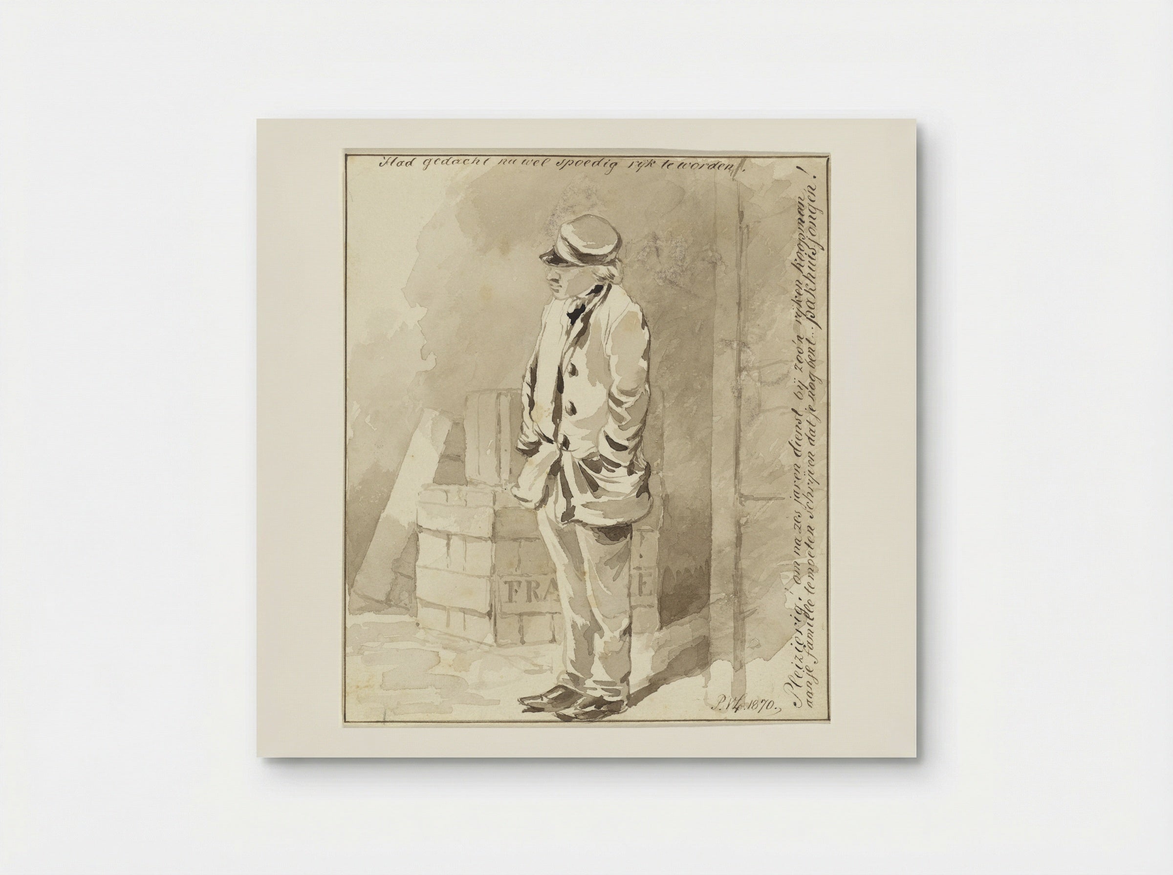 Staande jongeman - Pieter van Loon - Poster