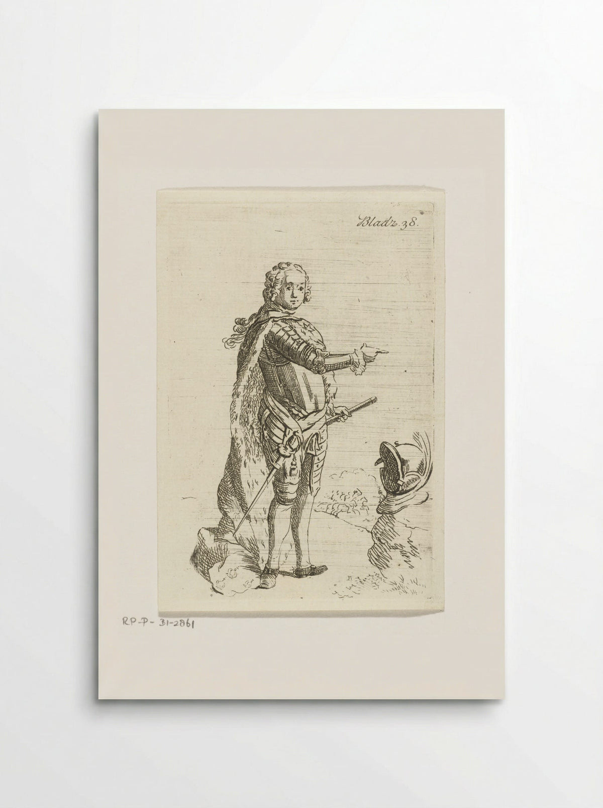 Staande man in wapenrusting - Anthonie van den Bos - Poster