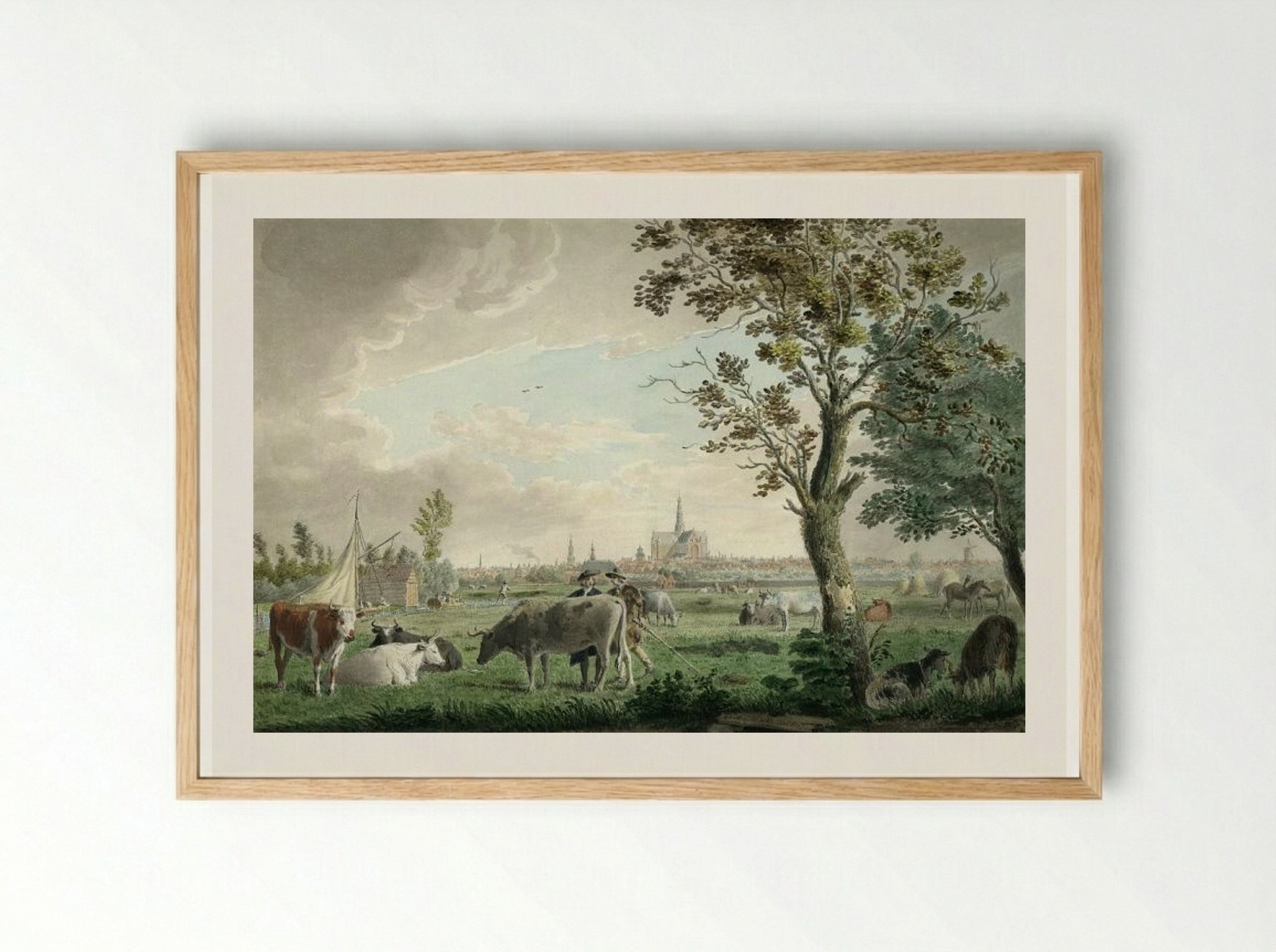 Stadhuis van Haarlem - Cornelis van Noorde - Framed Print Wood