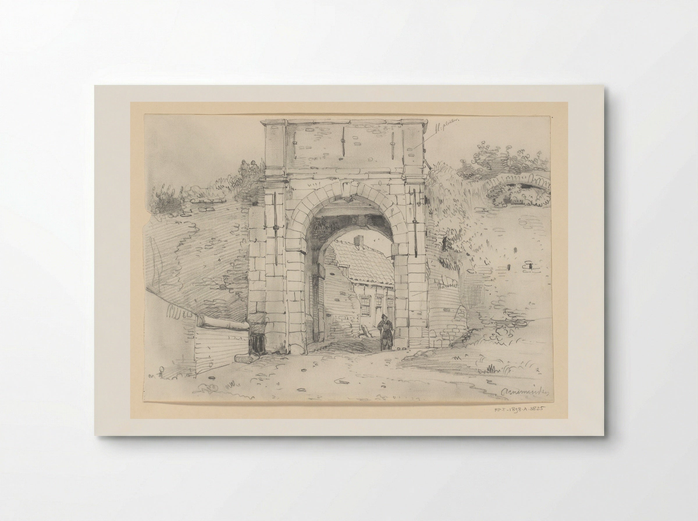 Stadspoort te Arnemuiden - Willem Anthonie van Deventer - Poster