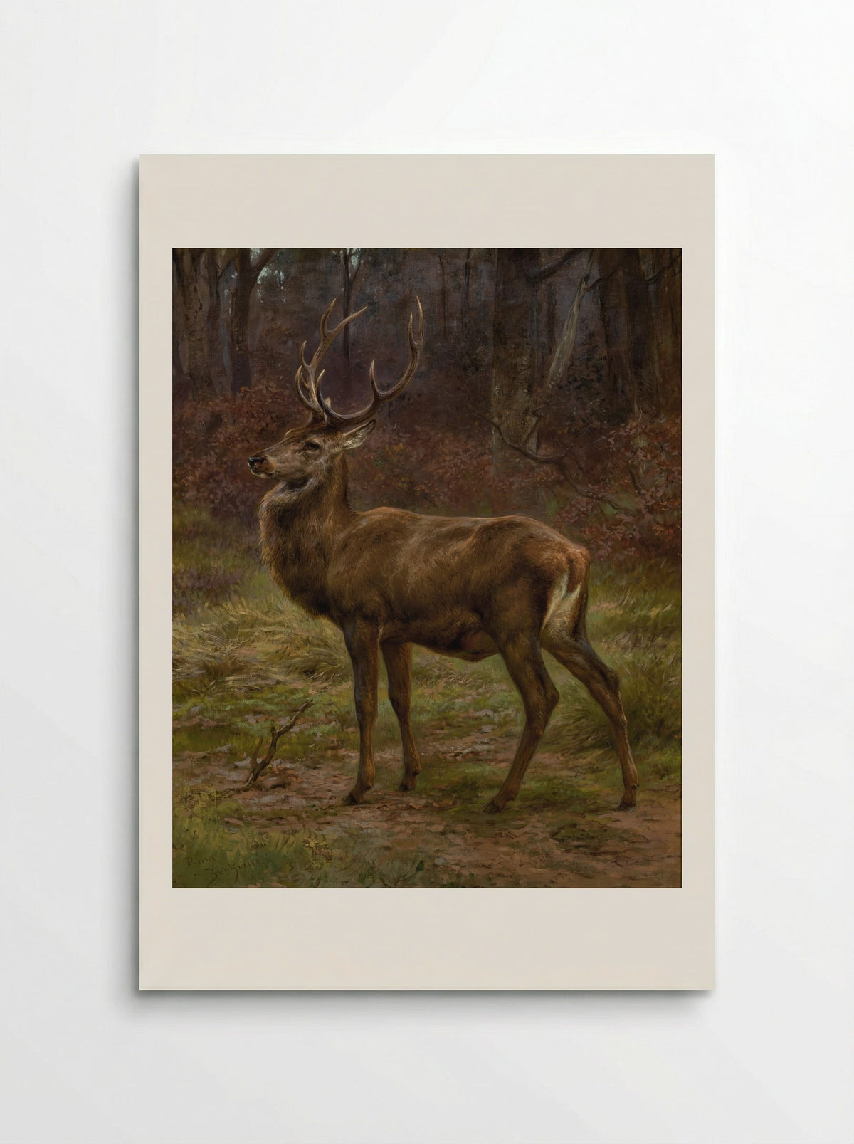 Stag in an Autumn Landscape - Rosa Bonheur - Poster