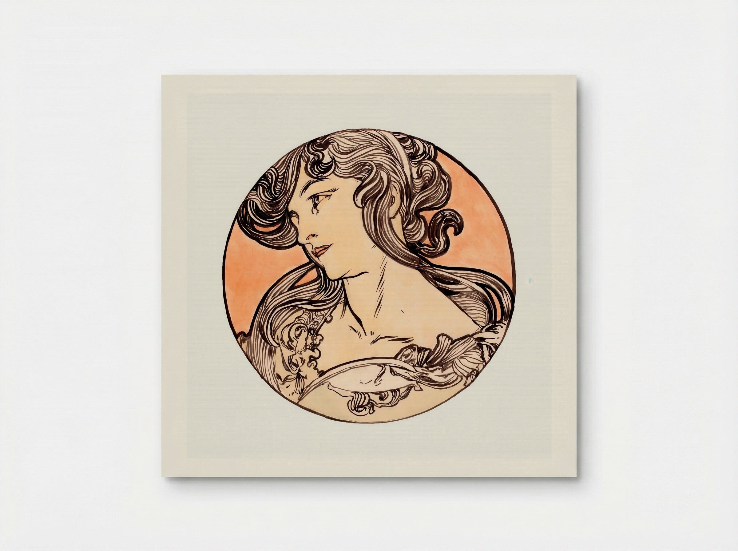 Stained Glass Window Design for Fouquet Boutique - Alphonse Mucha - Poster