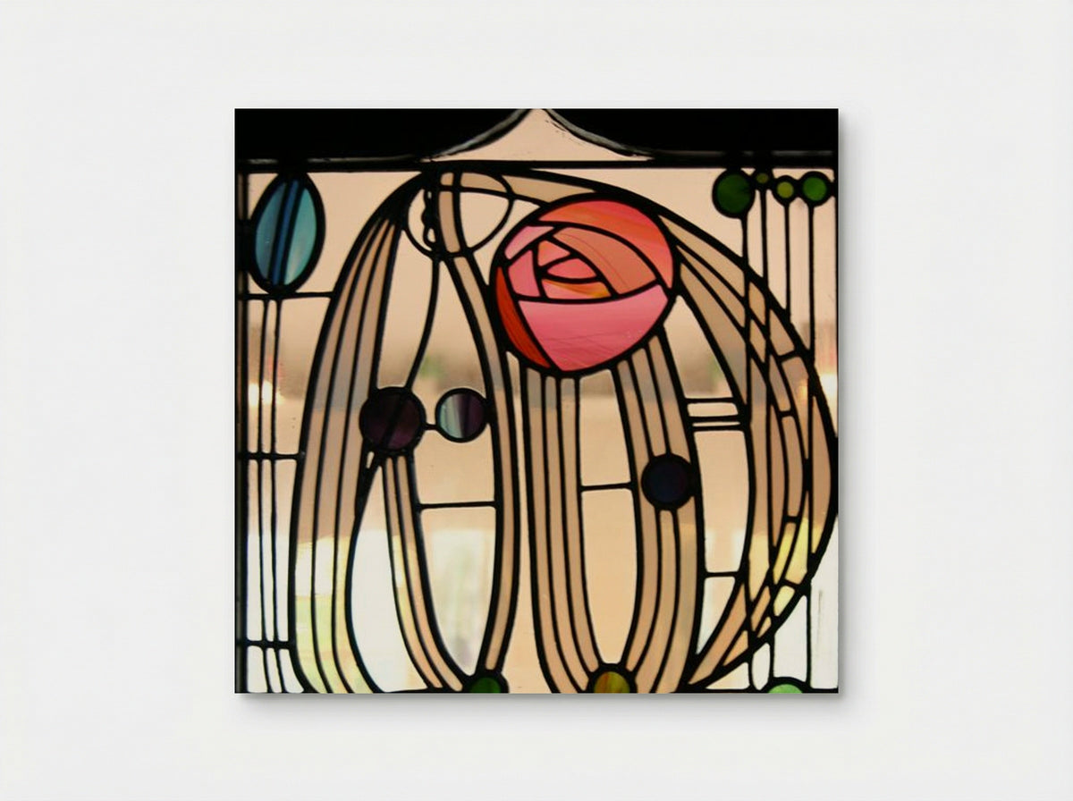 Stained Glass Window, The Hill House - Charles Rennie Mackintosh - Poster