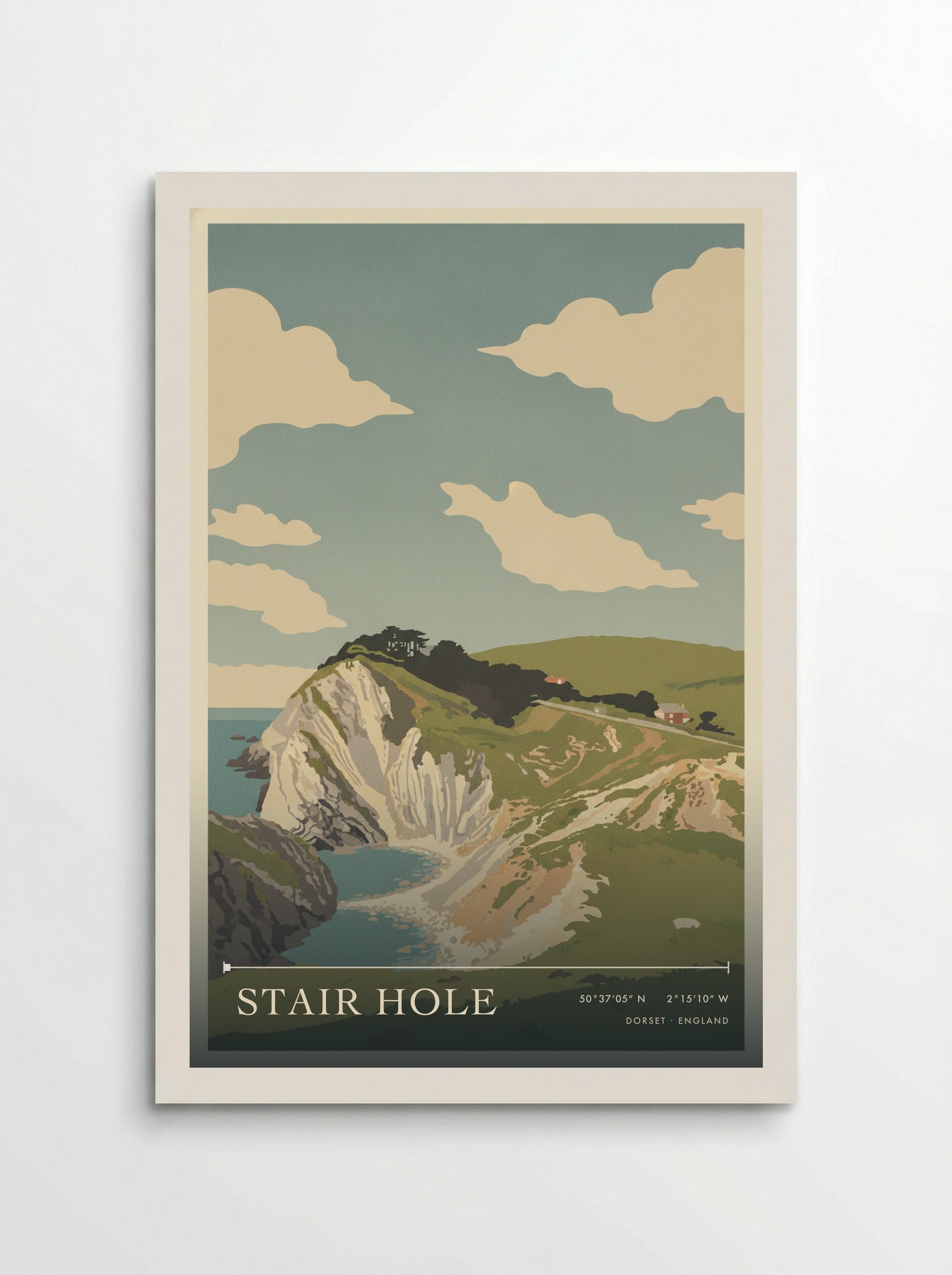 Stair Hole Dorset England Travel Poster - Poster