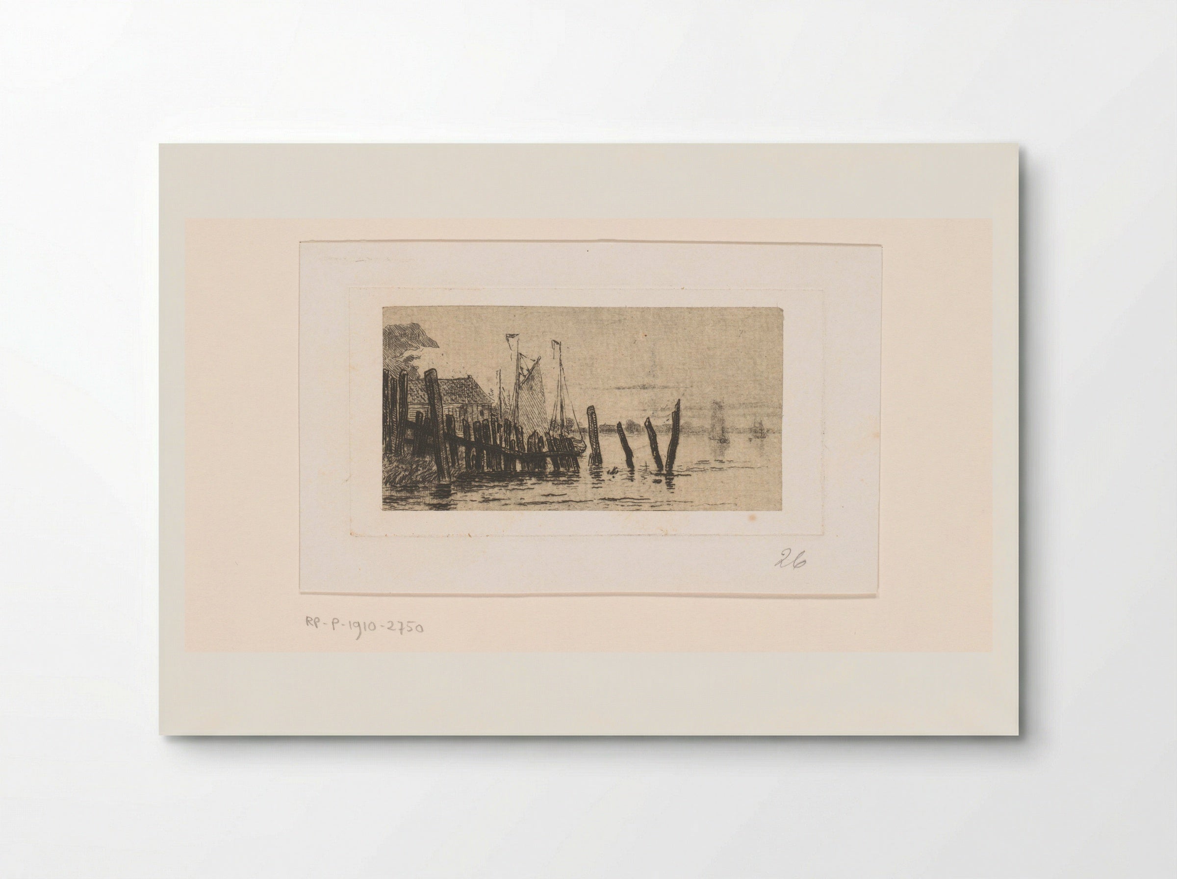 Staketsel bij Burcht aan de Schelde - Carel Nicolaas Storm van 's-Gravesande - Poster