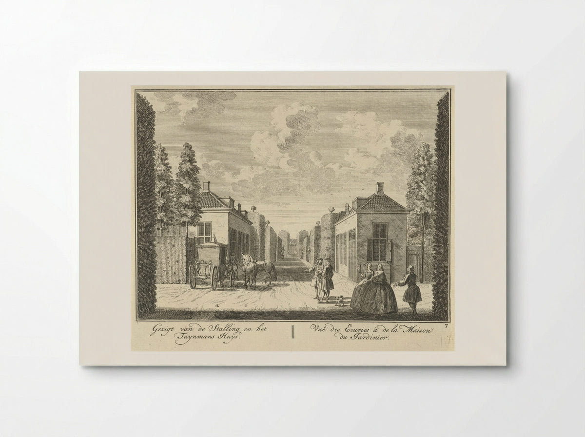 Stallen op het landgoed van Huis ter Meer te Maarssen - Hendrik de Leth - Poster